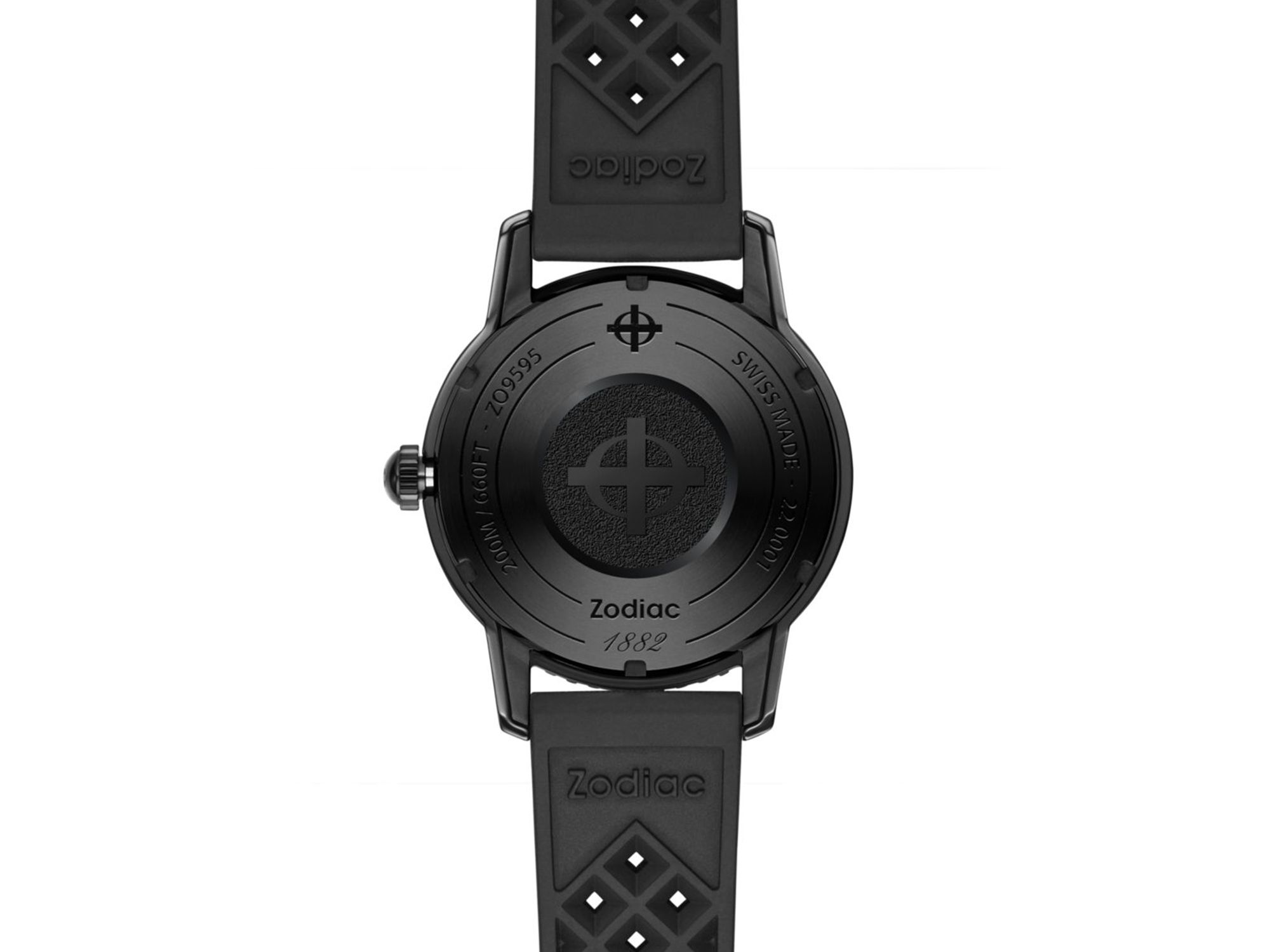 Ceramic Compression Diver Automatic Rubber Strap Watch, 41mm — Image 3
