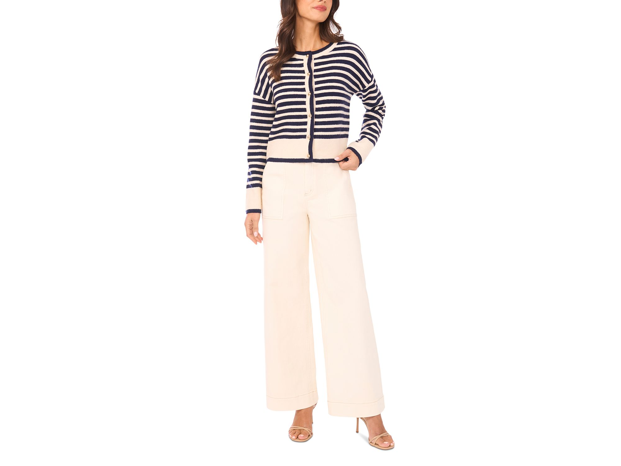 Stripe Cardigan Sweater — Image 8