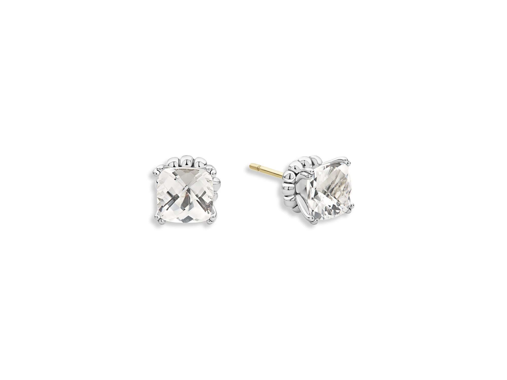 Sterling Silver Rittenhouse Prism White Topaz Stud Earrings — Image 6
