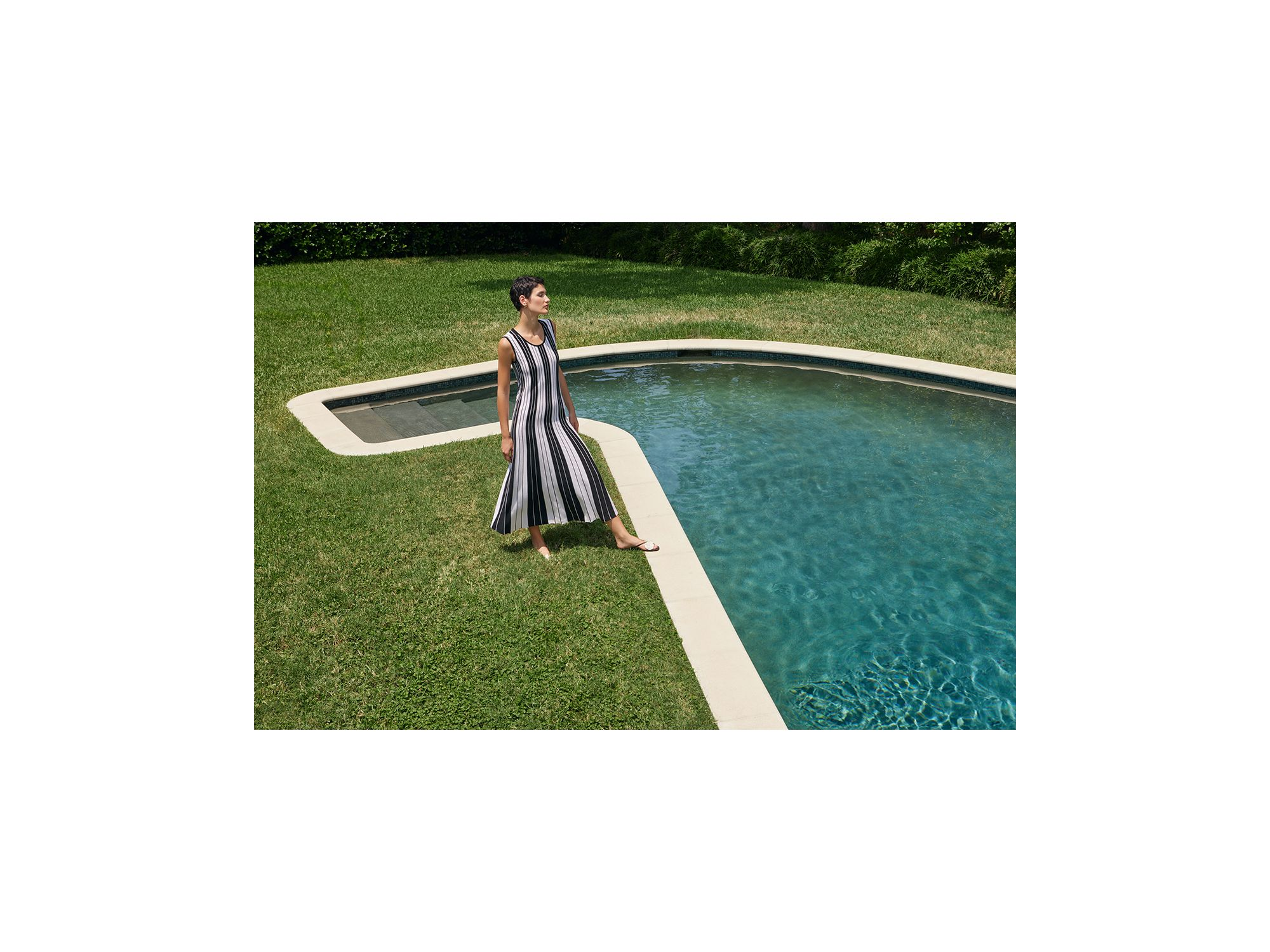 Fit And Flare Striped Maxi Dress — Image 3