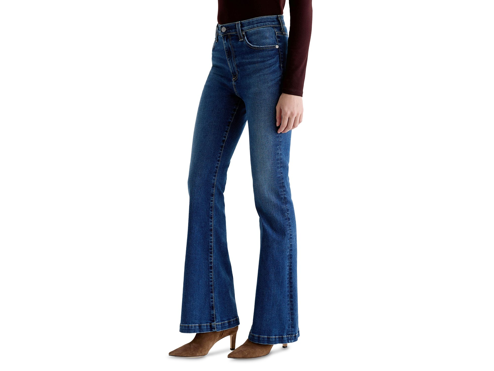 Madi High Rise Flare Jeans in Forgotten — Image 5
