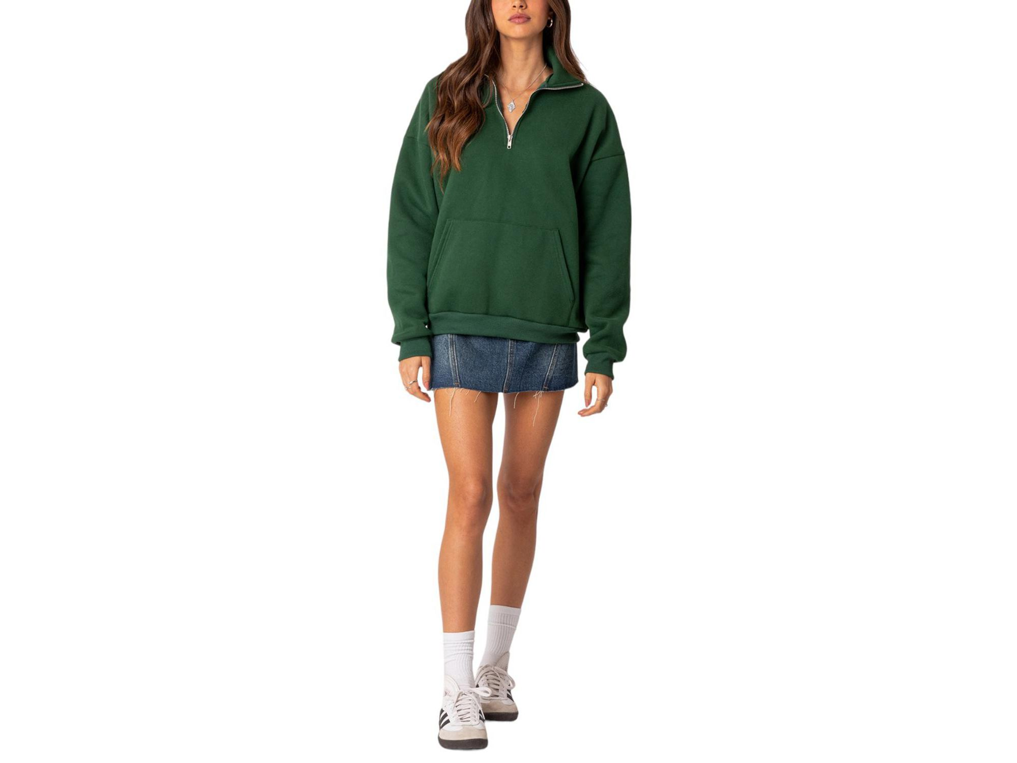 Oversized Quarter Zip Sweatshirt — Image 5
