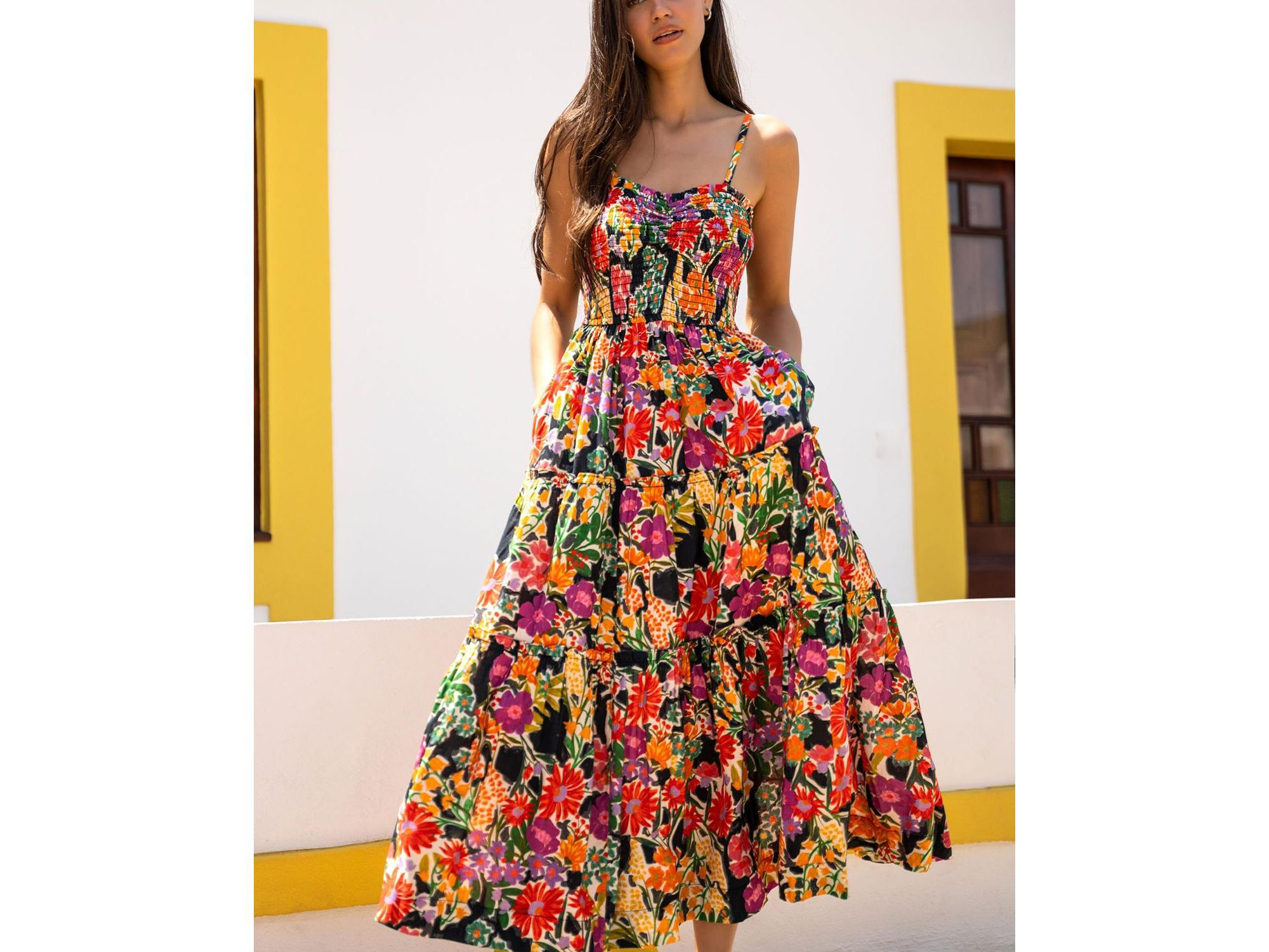 Cecilia Smocked Tiered Maxi Dress — Image 4