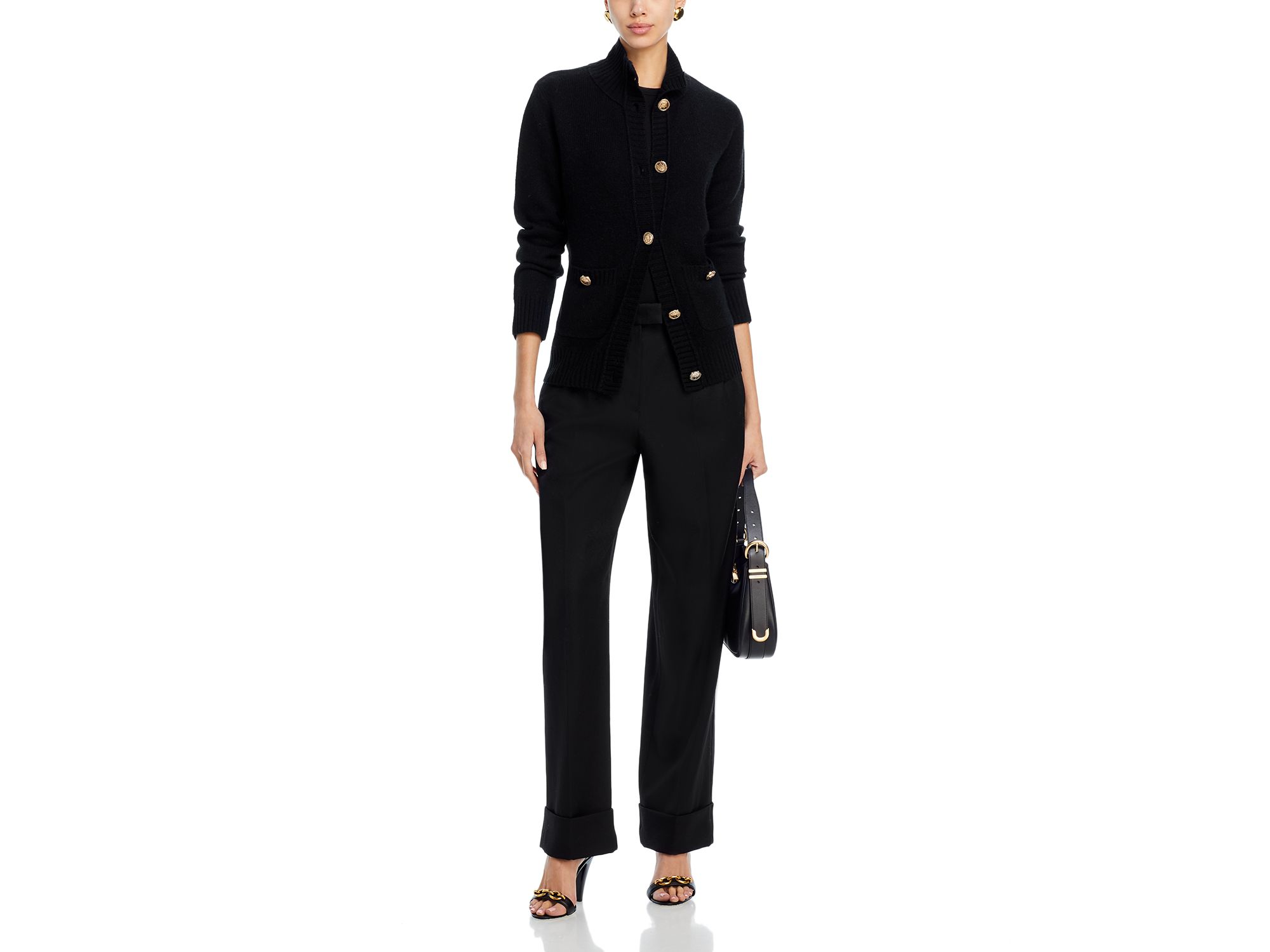 100% Cashmere Rib Knit Cardigan - Exclusive — Image 10