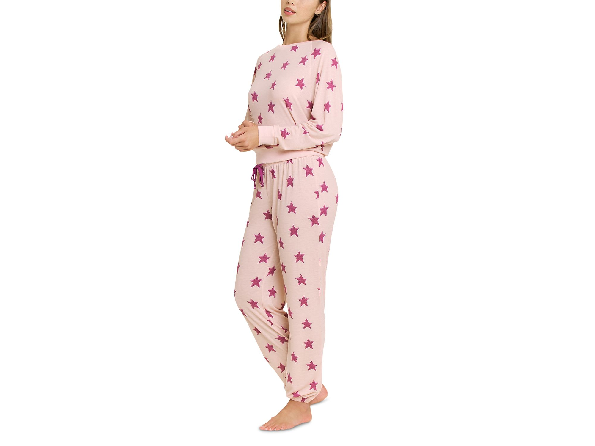 Star Seeker Lounge Set in Soft Pink Stars — Image 4