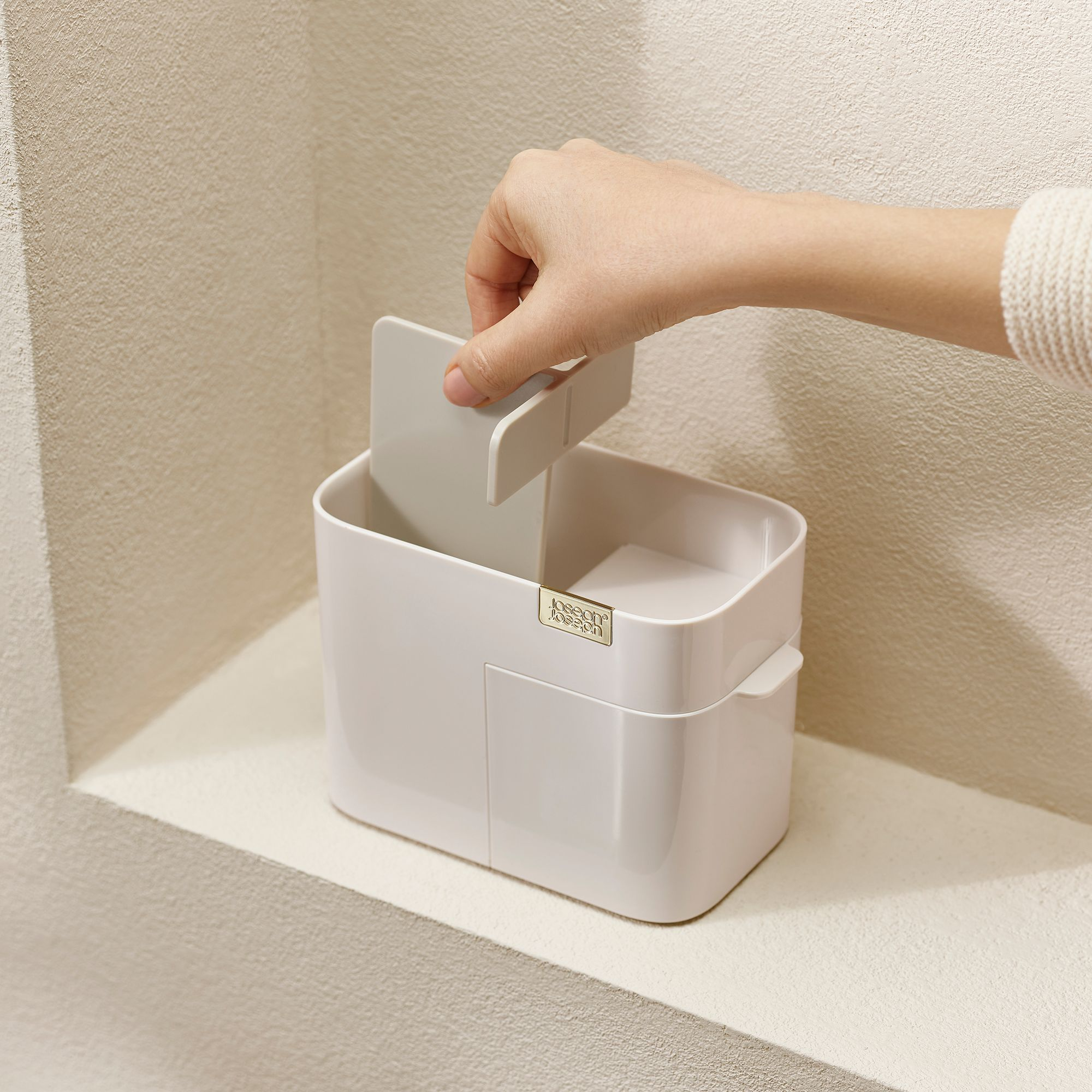 Viva Compact Cosmetic Organizer with Drawer, Shell — Image 3