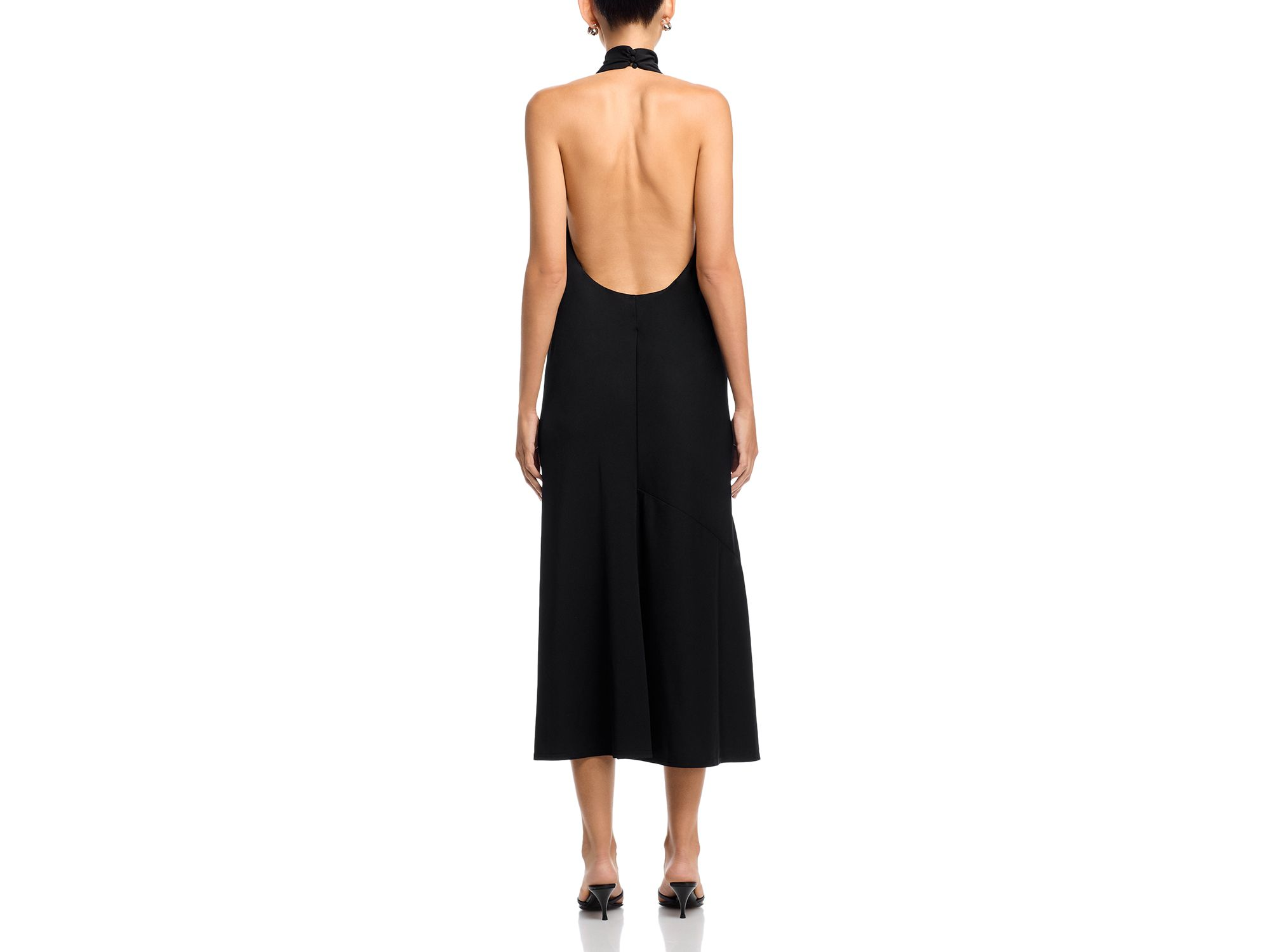 Halter Midi Jersey Dress — Image 3