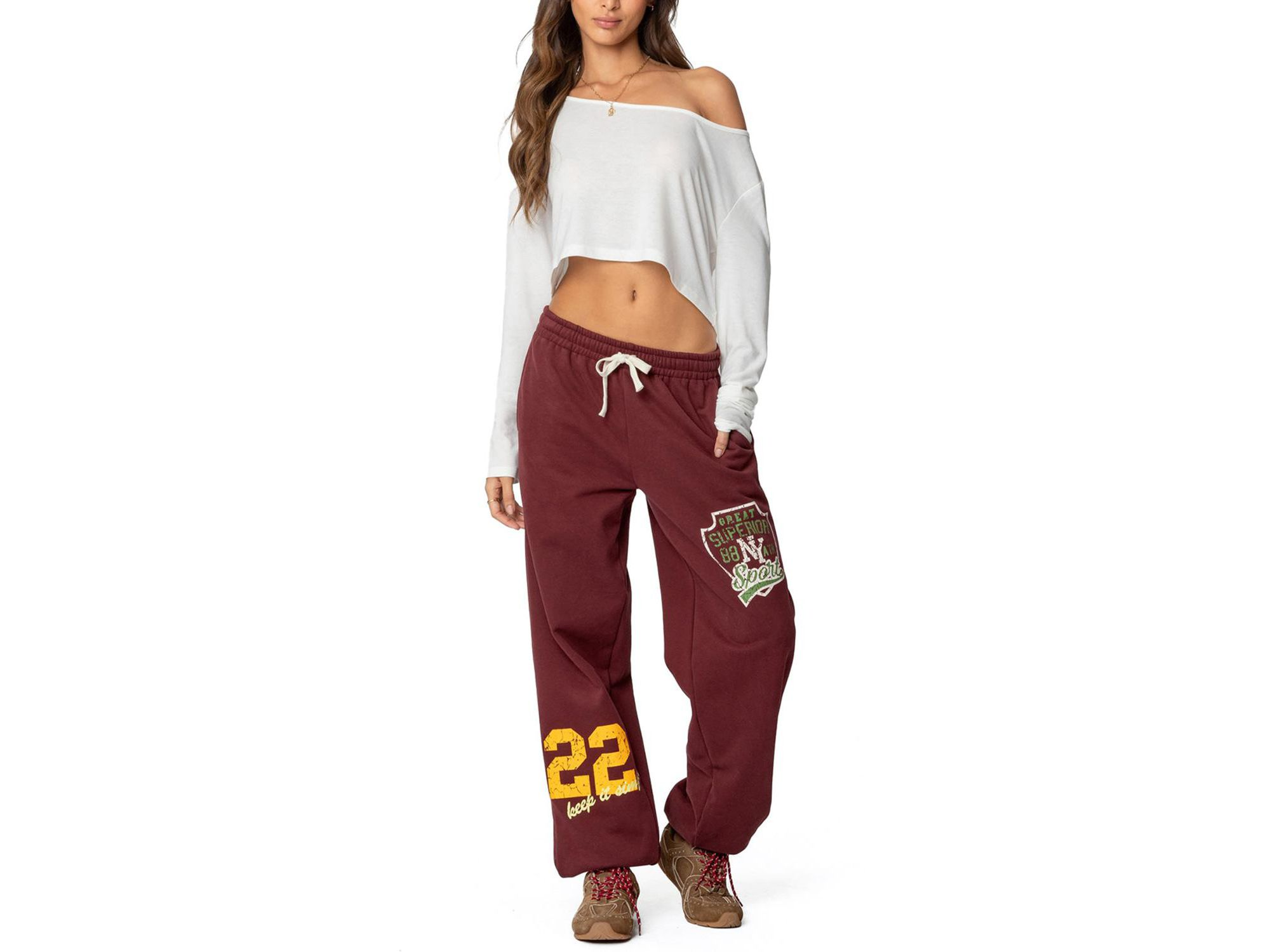 Cropped Off Shoulder Top — Image 3