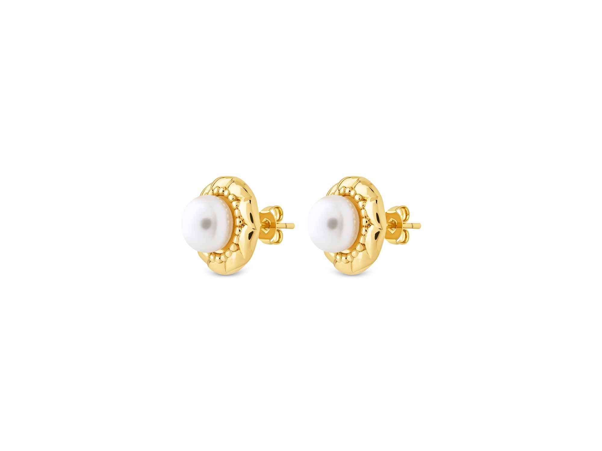 Eudora Imitation Pearl Stud Earrings — Image 3