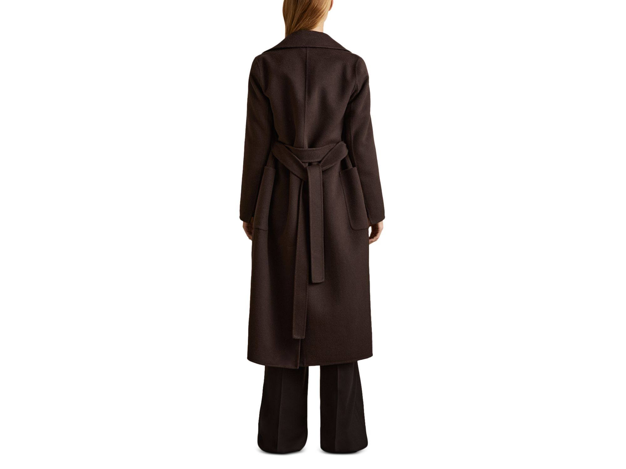 Petites Lucia Long Double Breasted Coat — Image 6