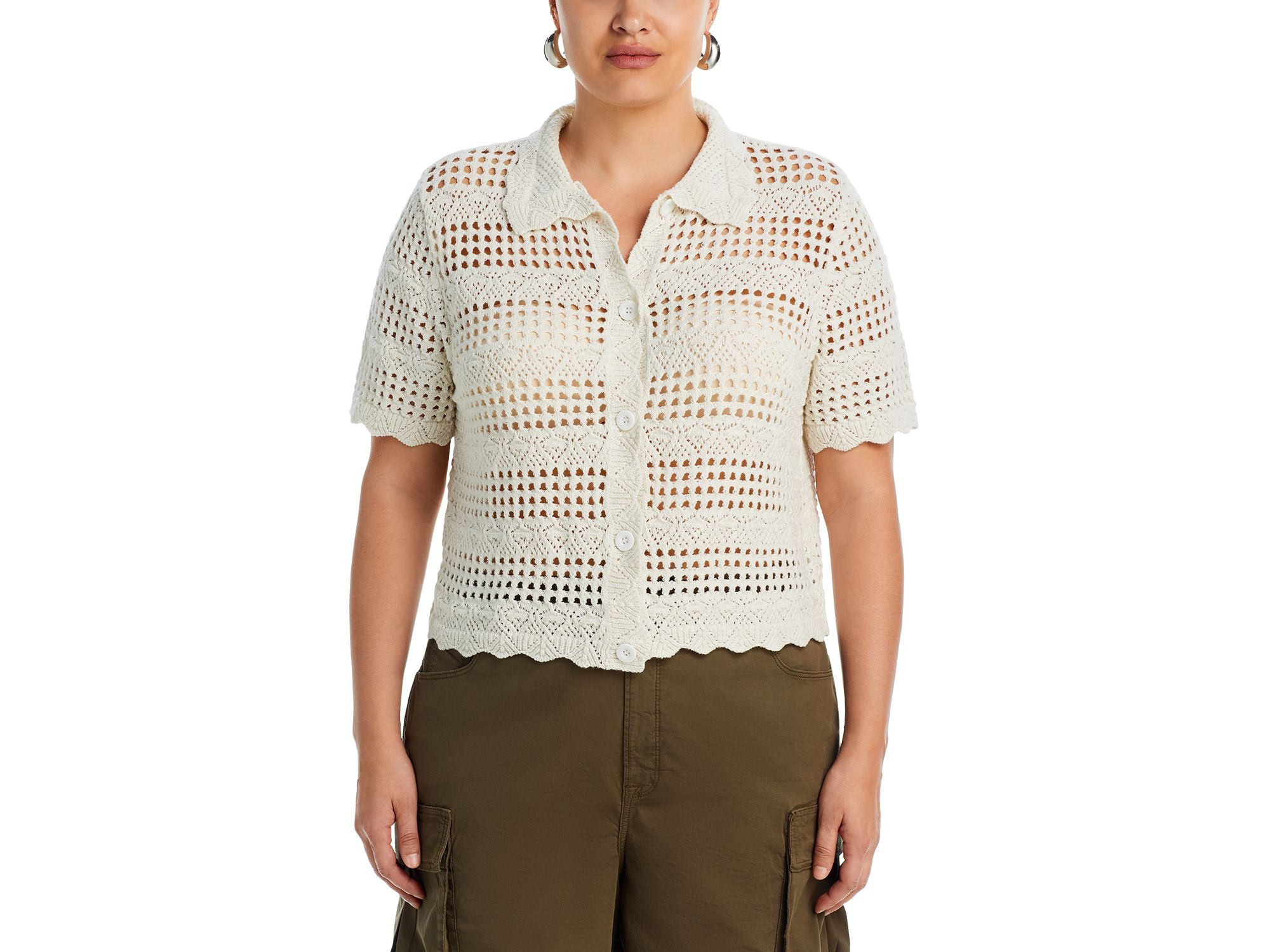 Crochet Knit Shirt - Exclusive — Image 4
