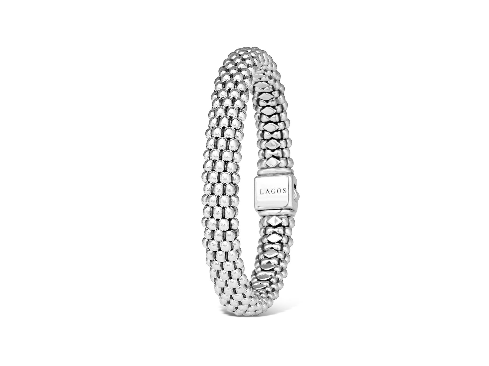 Sterling Caviar Oval Rope Bracelet — Image 3