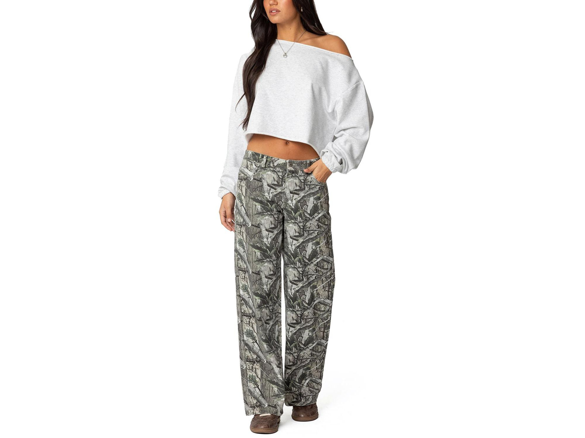 Aveline Off Shoulder Light Sweatshirt — Image 3
