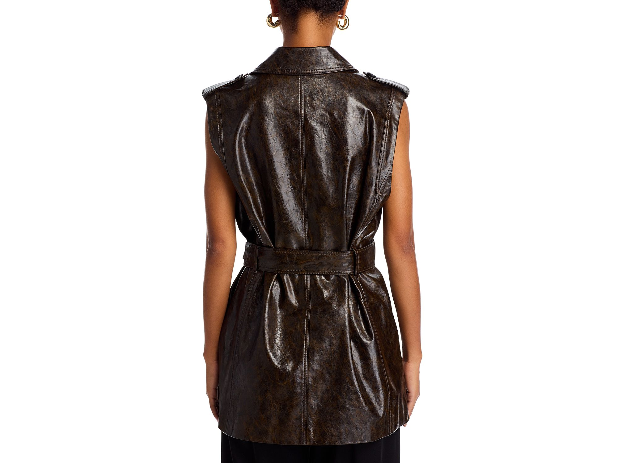 Harper Faux Leather Vest — Image 4