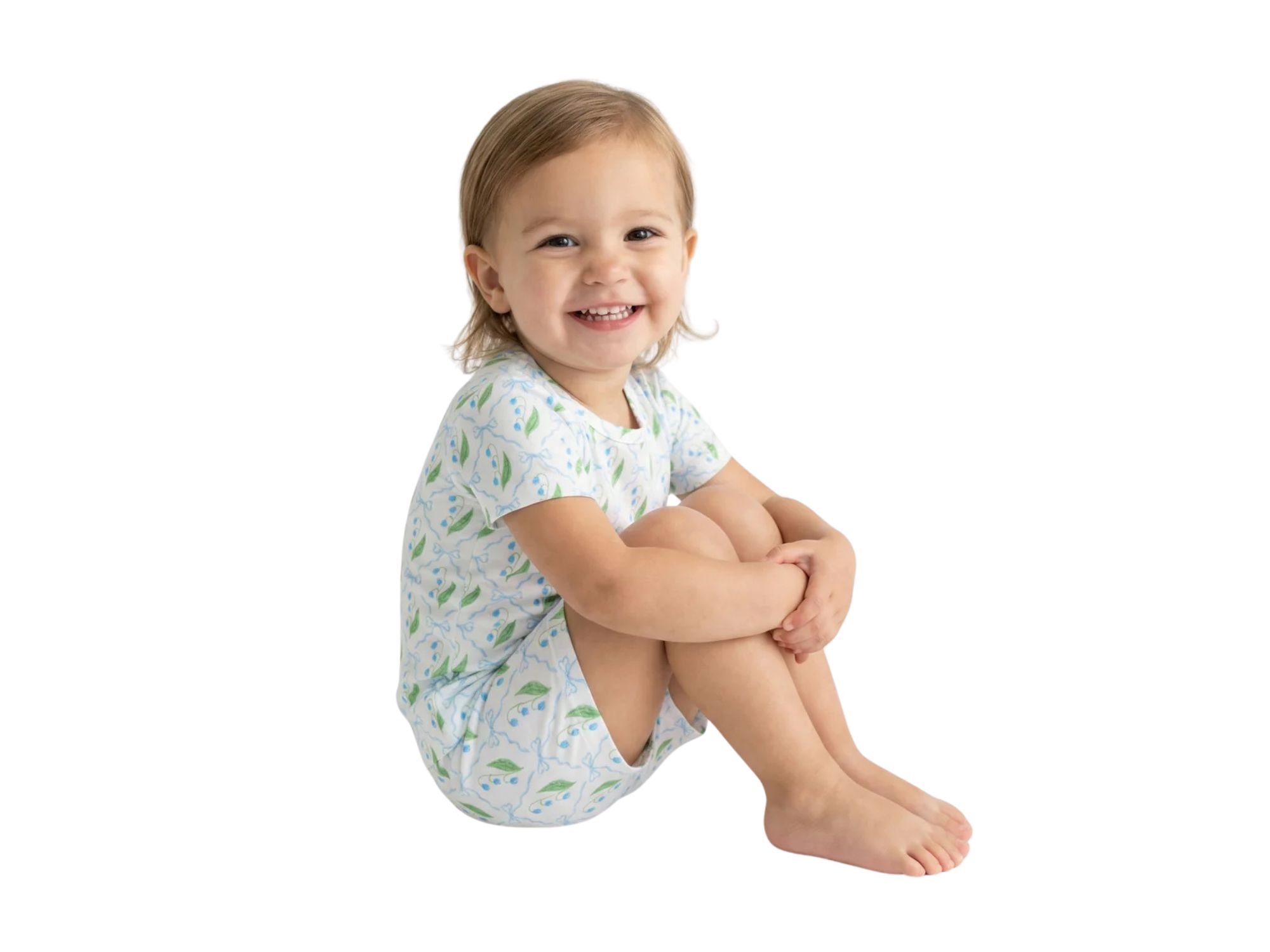 Girls' Bluebell Bows Pajama Set - Baby, Little Kid — Image 6