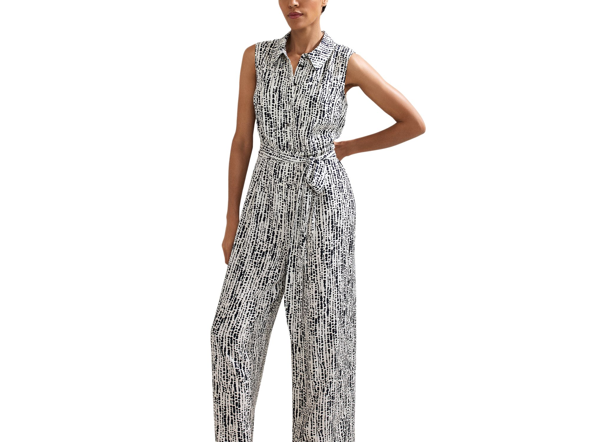 Janine Spot Print Jumpsuit — Image 4
