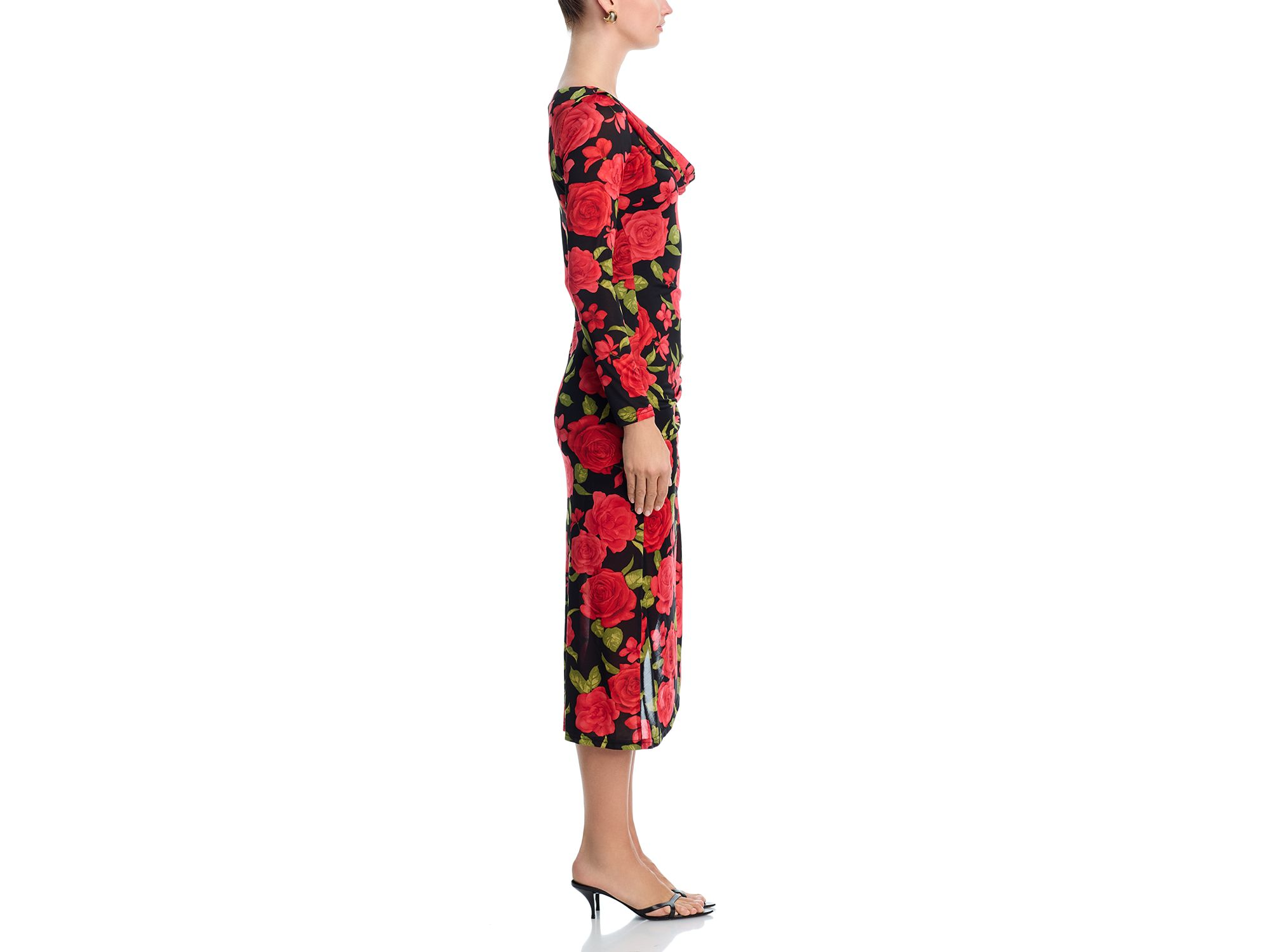 Rose Jersey Cowl Neck Midi Dress - Exclusive — Image 5