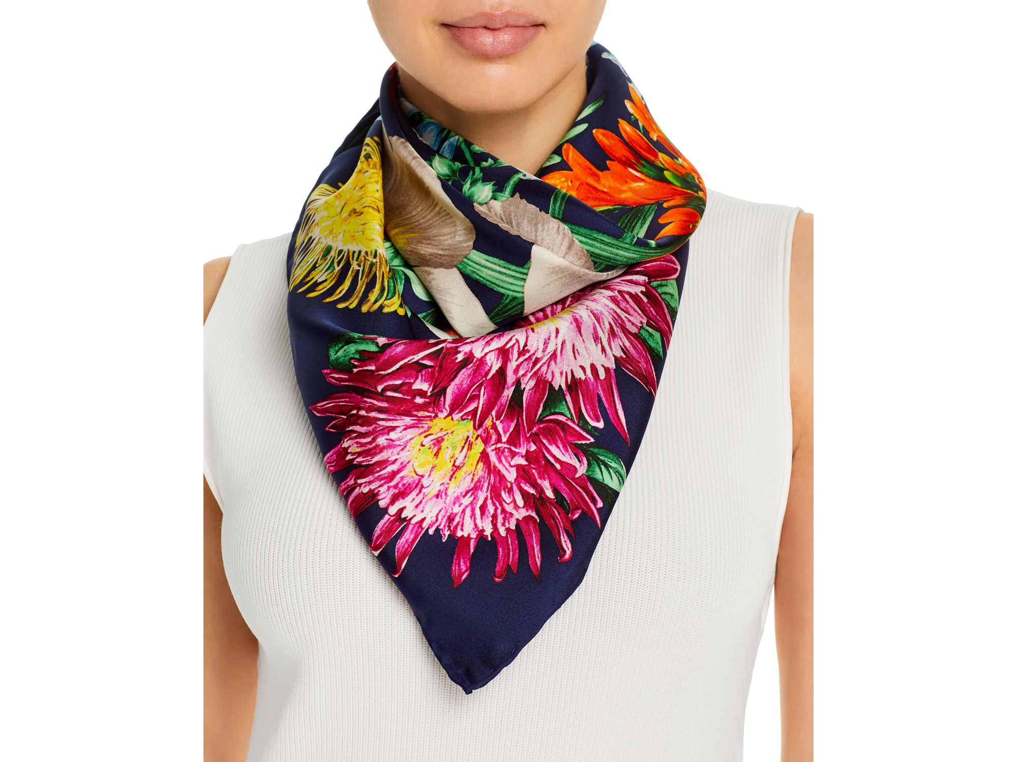 Blooms of Oceana Silk Scarf - Image 1