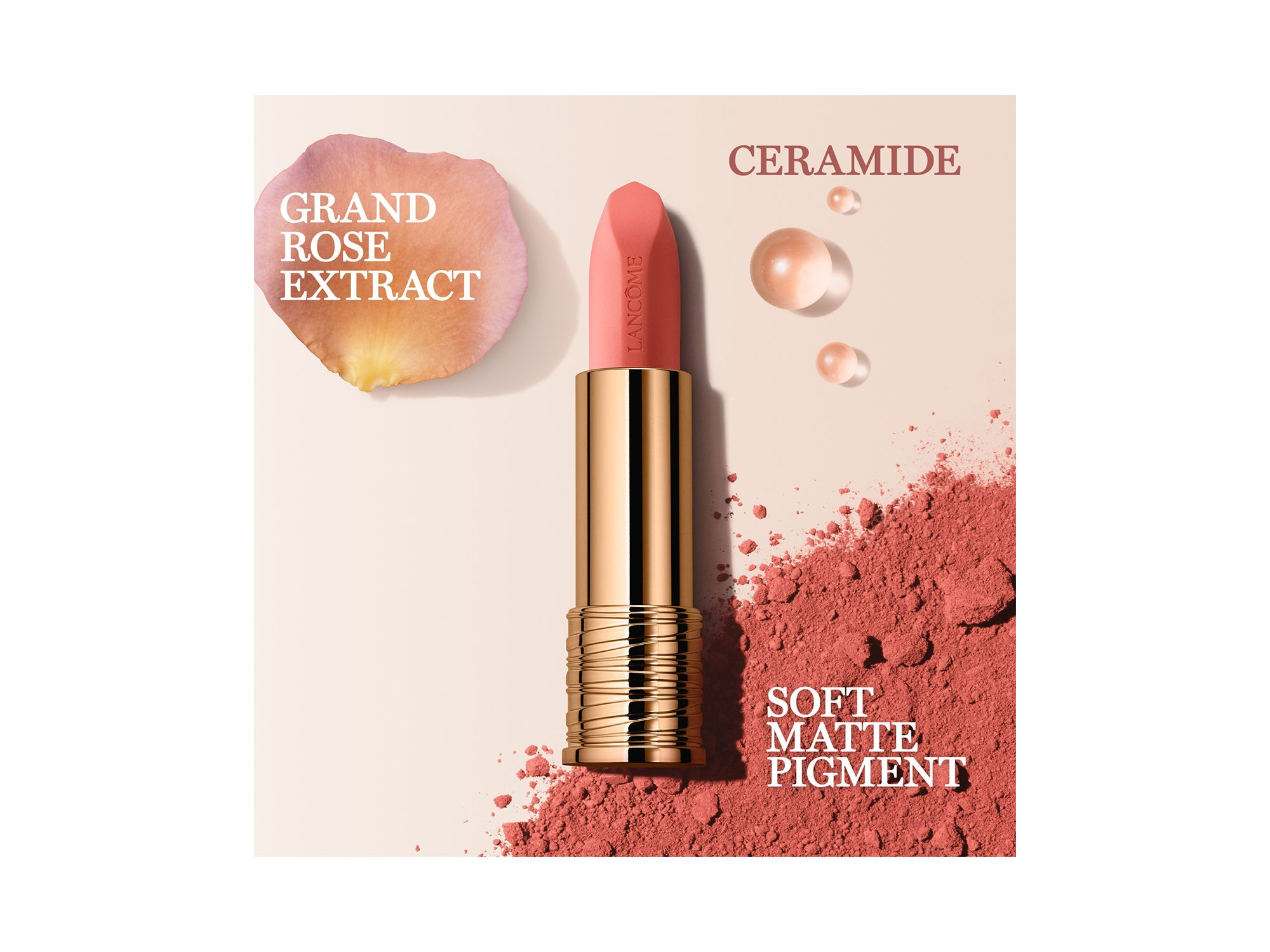 L'Absolu Rouge Intimatte Soft Matte Lipstick — Image 5