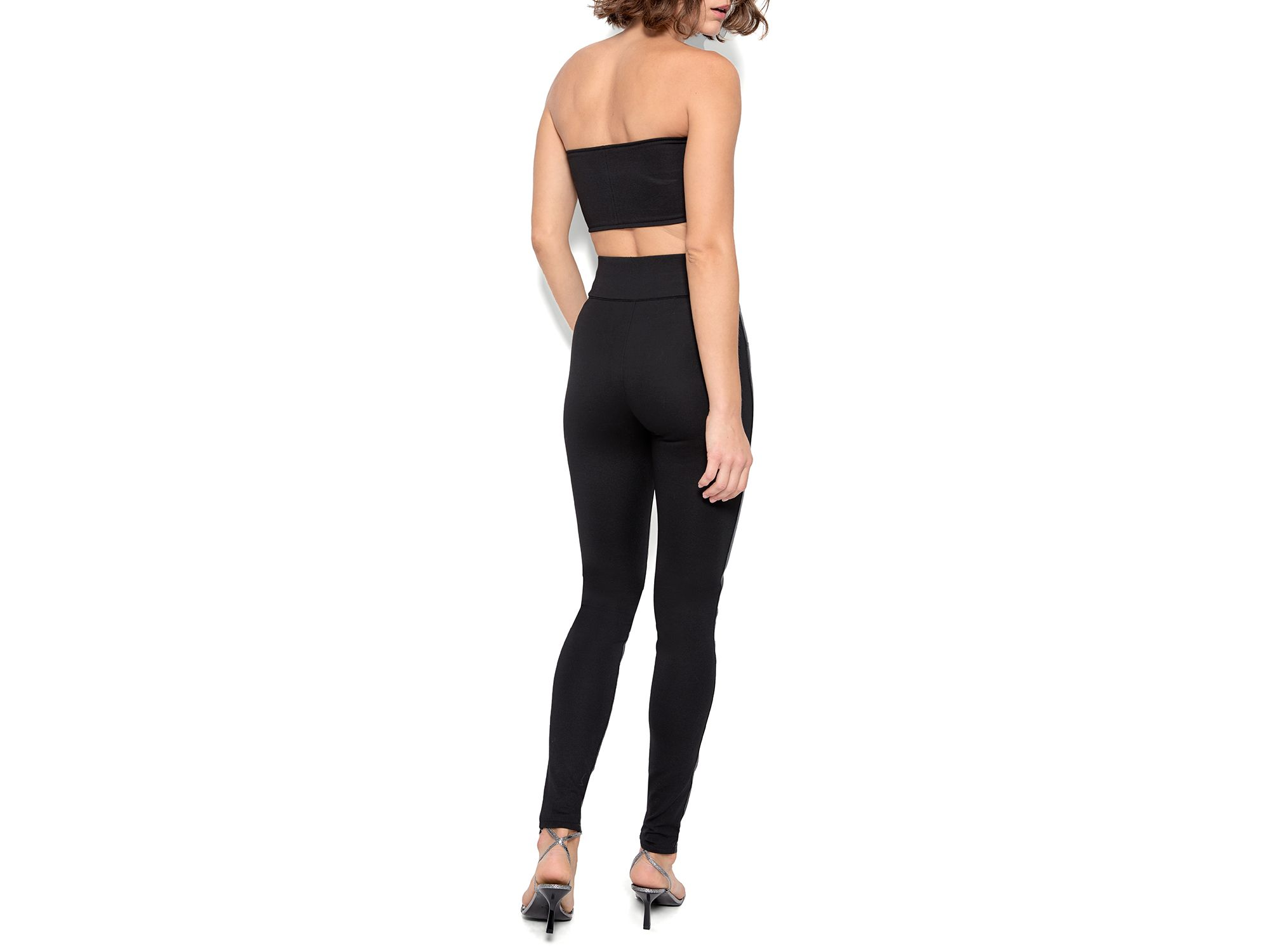 Gigi Stretch Leather Leggings — Image 5