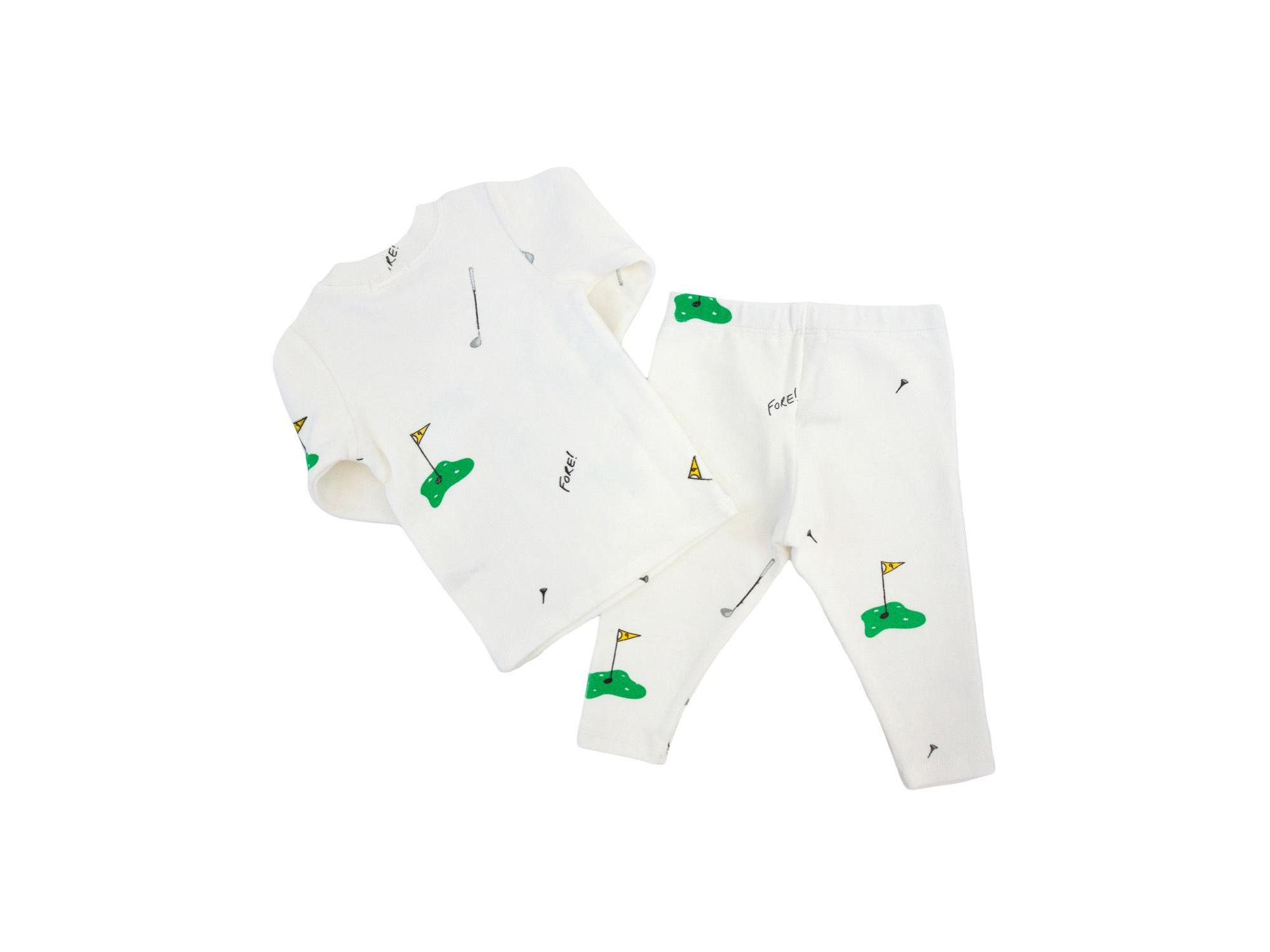 Boys' Golf Print Two Piece Tee and Pant Set - Baby — Image 3