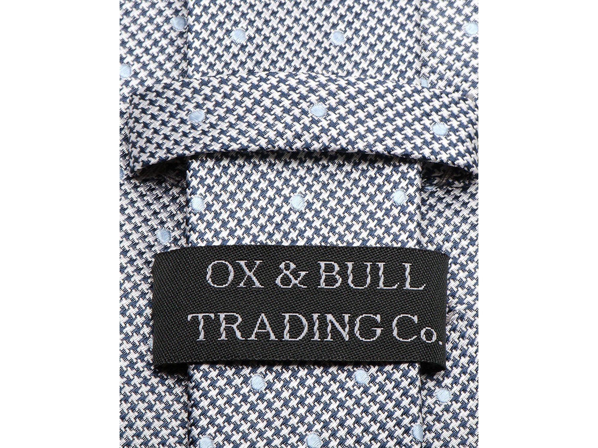 Dotted Herringbone Silk Tie — Image 3