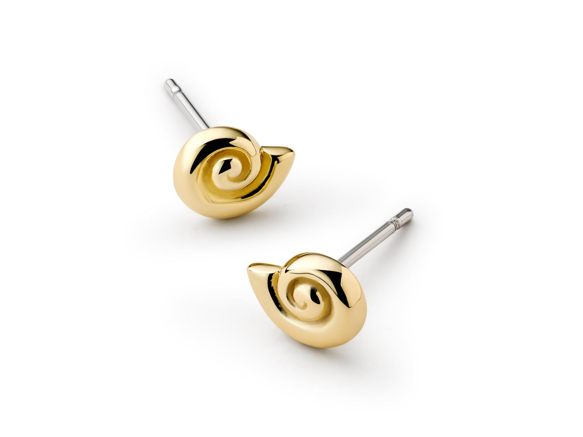 Gold Ariel Stud Earrings — Image 4