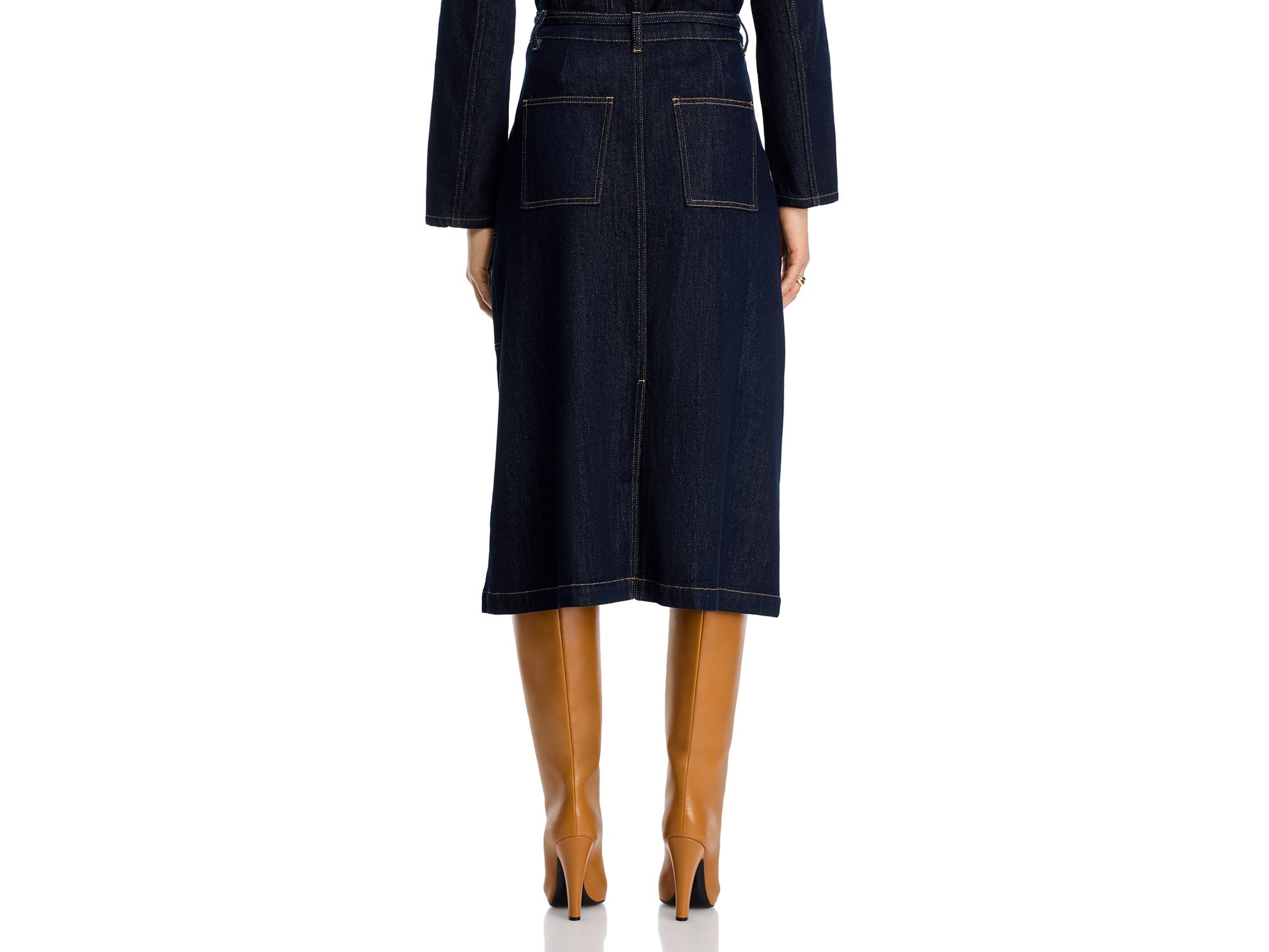 A Line Denim Skirt — Image 3