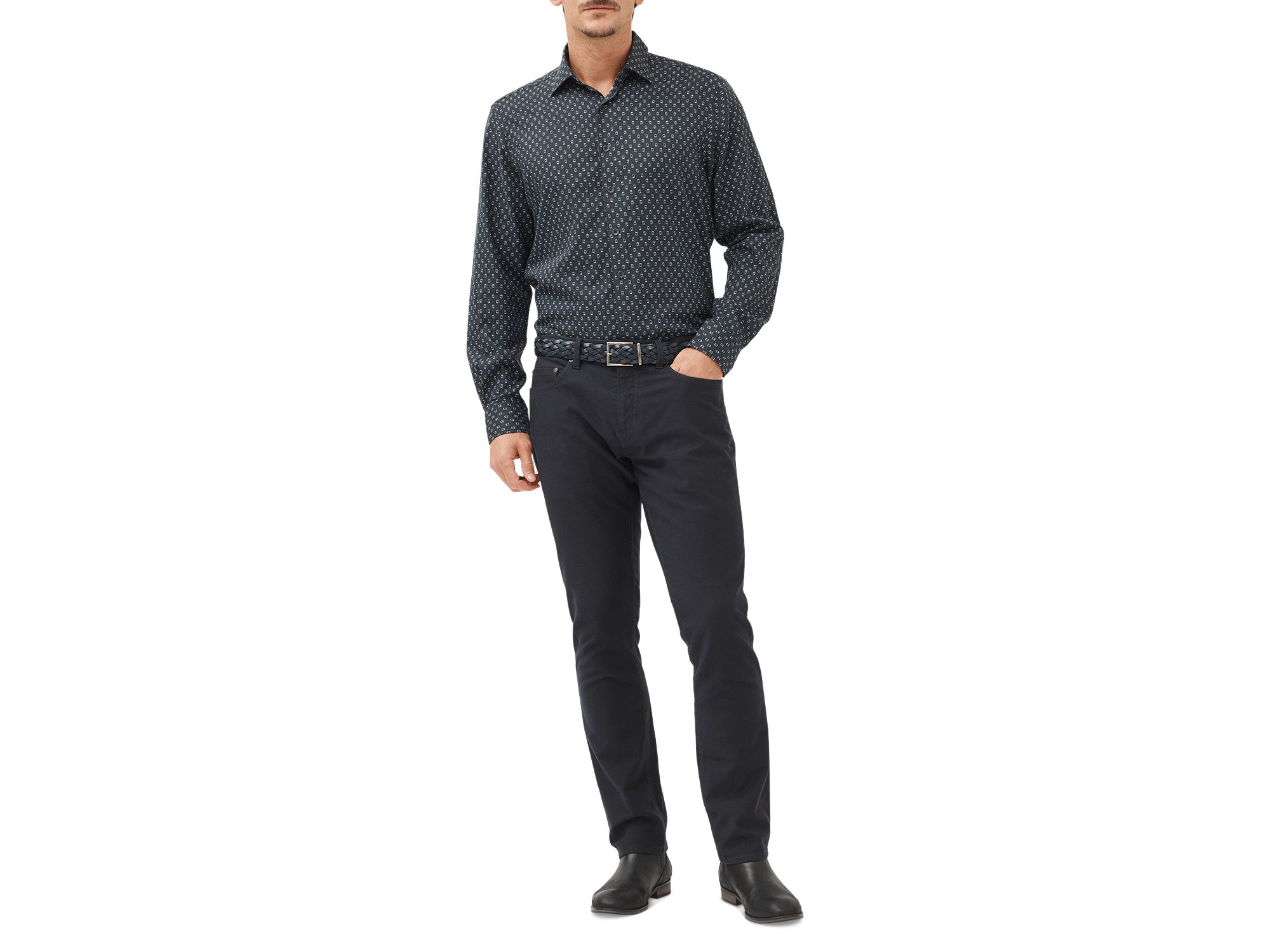 Woodhouse Long Sleeve Slim Fit Shirt — Image 3