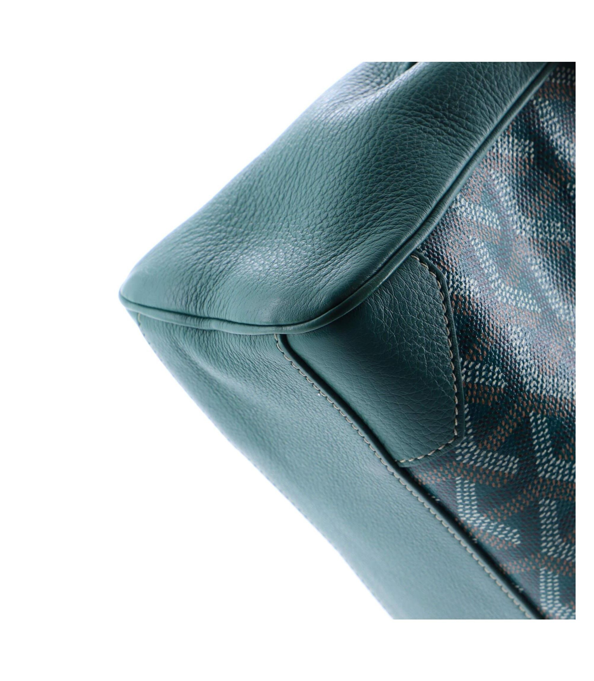 Mini Saigon Top Handle Bag Coated Canvas with Leather — Image 4