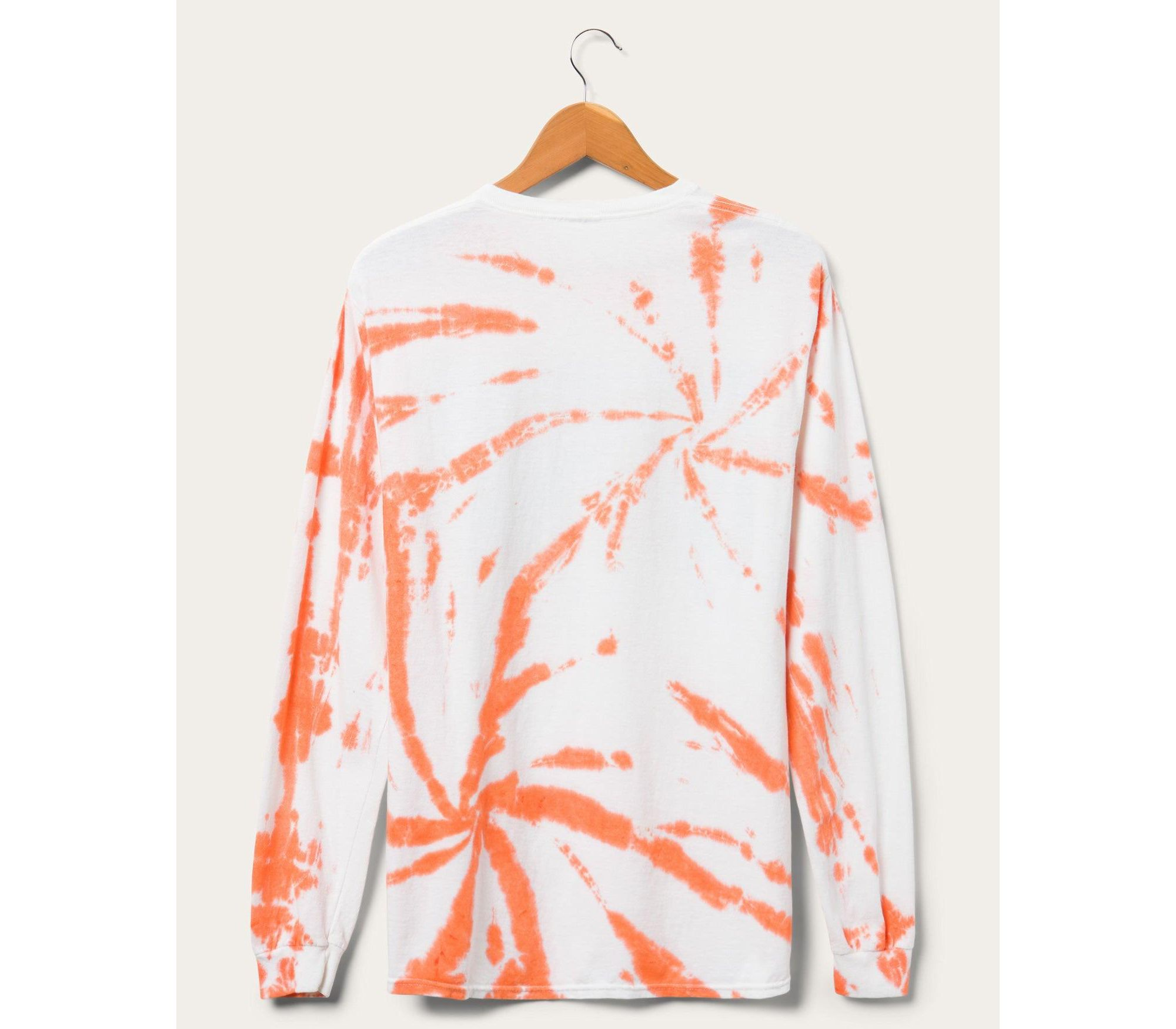 Dolphins Game Time Tie Dye Long Sleeve T-shirt — Image 3