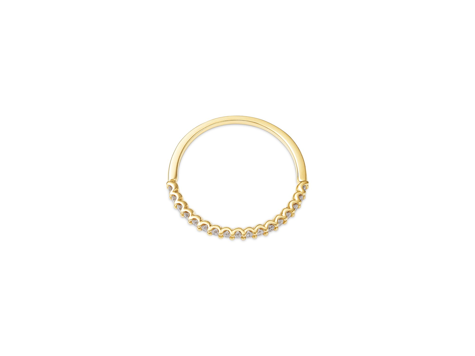 Diamond Stack Band in 14K Yellow Gold, 0.25 tcw — Image 3