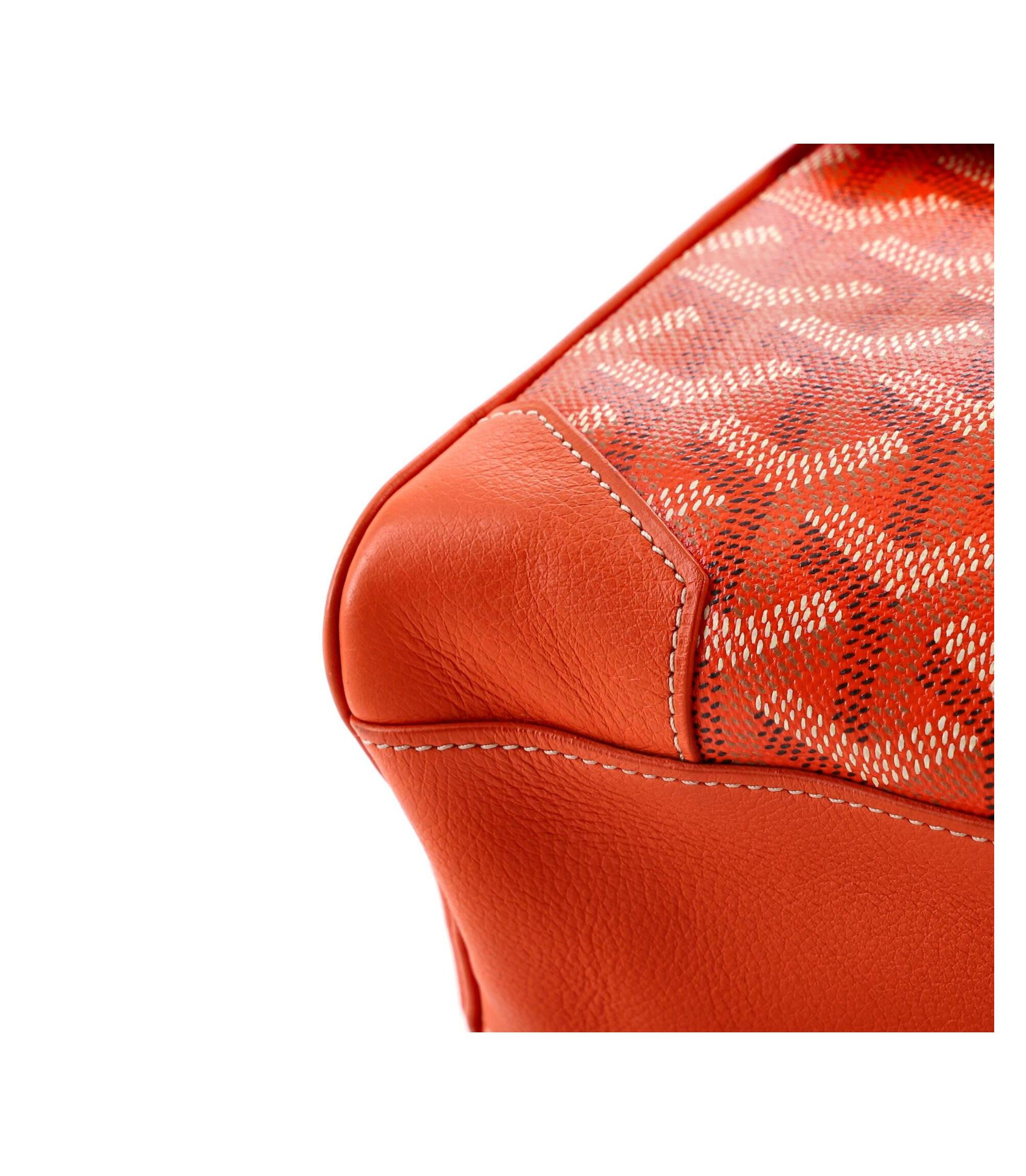 Mini Saigon Top Handle Bag Coated Canvas with Leather — Image 5