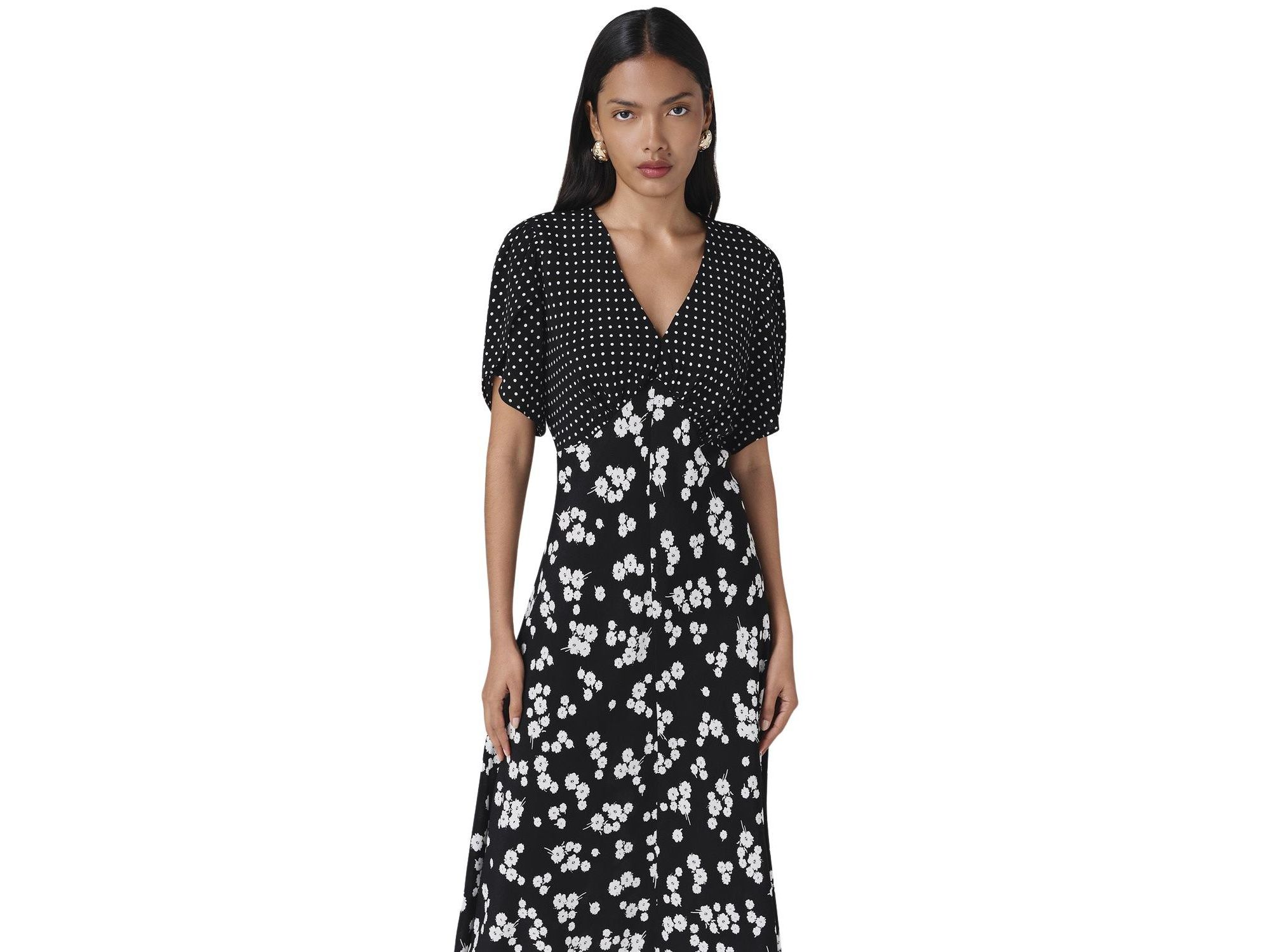 Lulu V-Neck Midi Dress — Image 3
