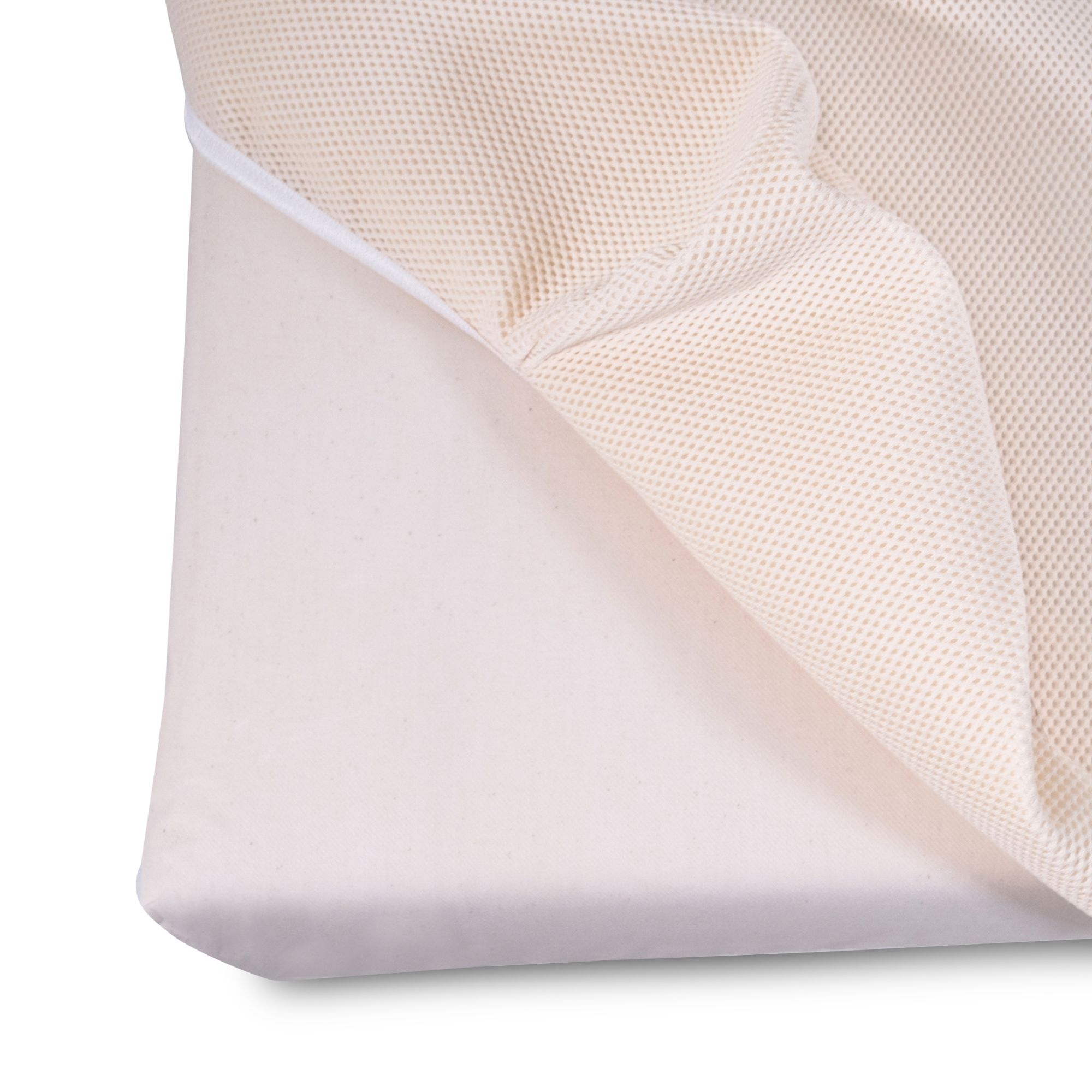 Breathable Organic Crib, Mattress Baby & Toddler Bed with Protector Pad — Image 4