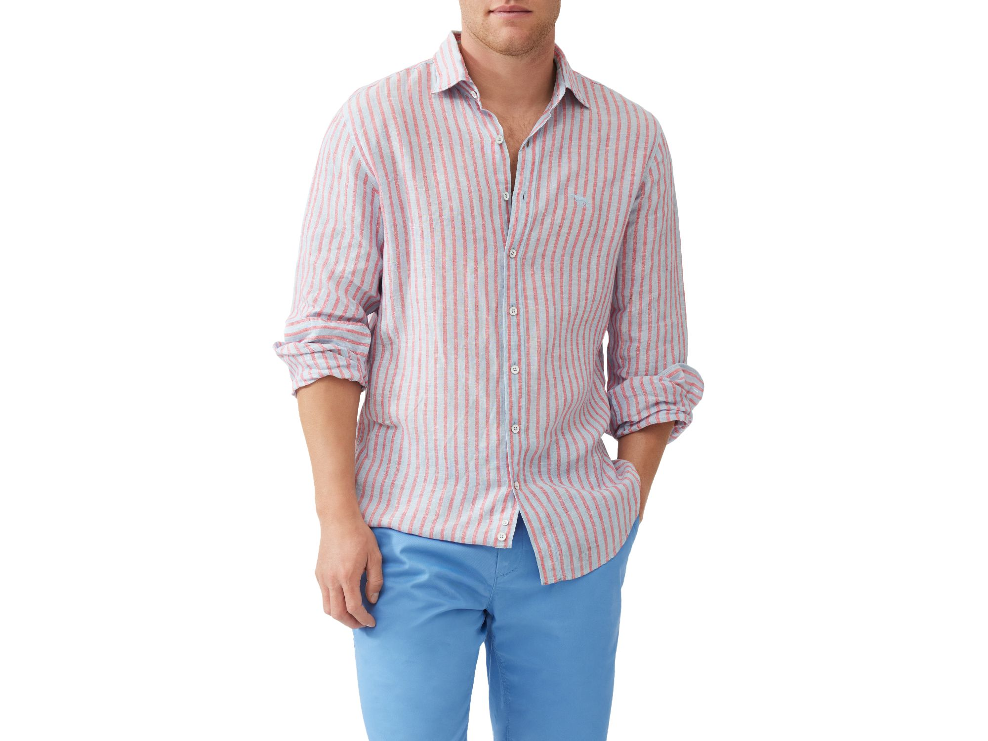 McLean Park Slim Fit Linen Shirt — Image 3