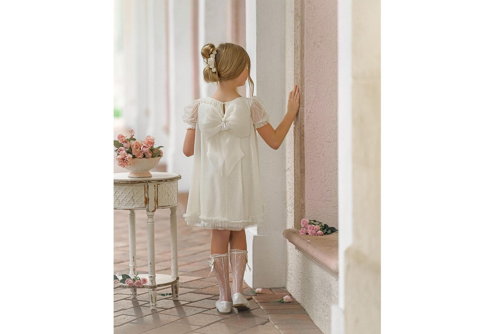 Girls' Bella Buttermilk Tulle Dress - Baby, Little Kid, Big Kid — Image 12