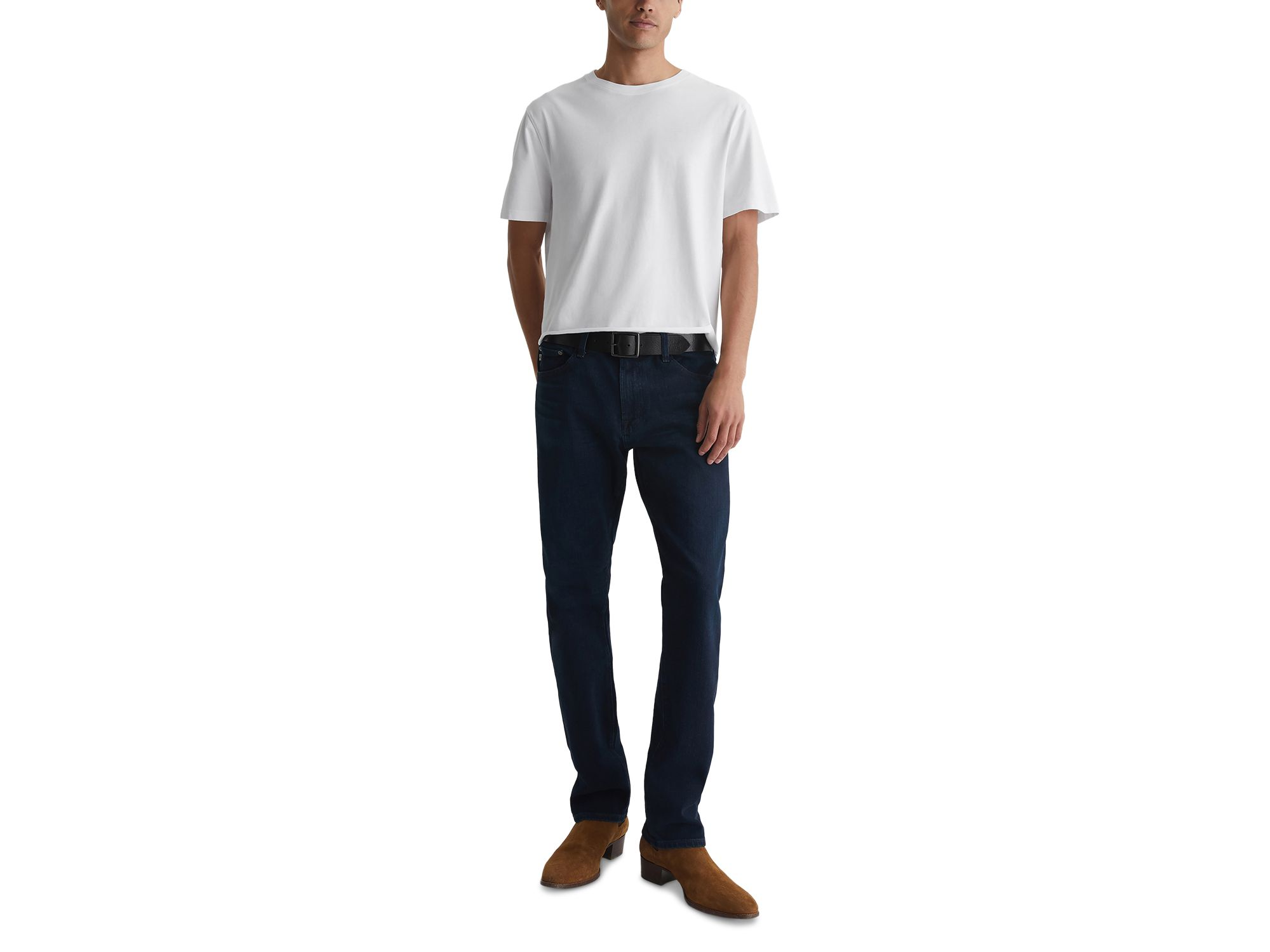 Graduate Tailored Straight Fit Jeans in Bundled Blue — Image 6