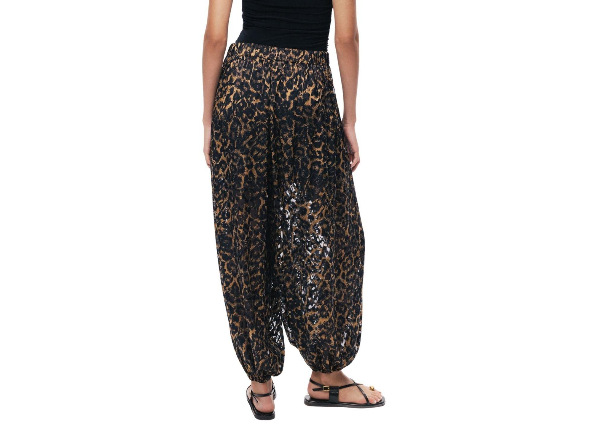Printed Relaxed Balloon-Leg Pants — Image 7