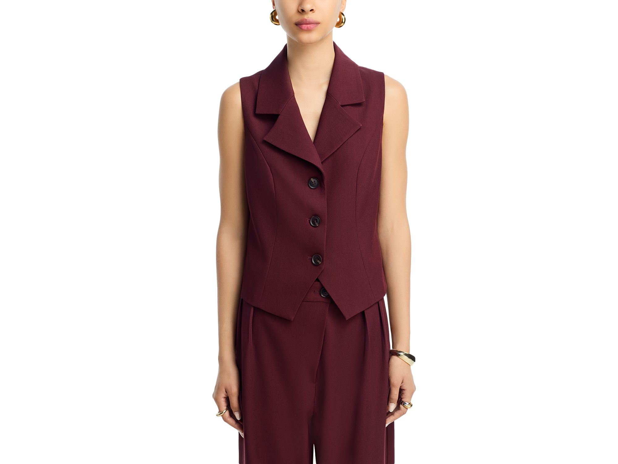 Notched Collar Vest & Asymmetrical Suit Pant - Exclusive — Image 6