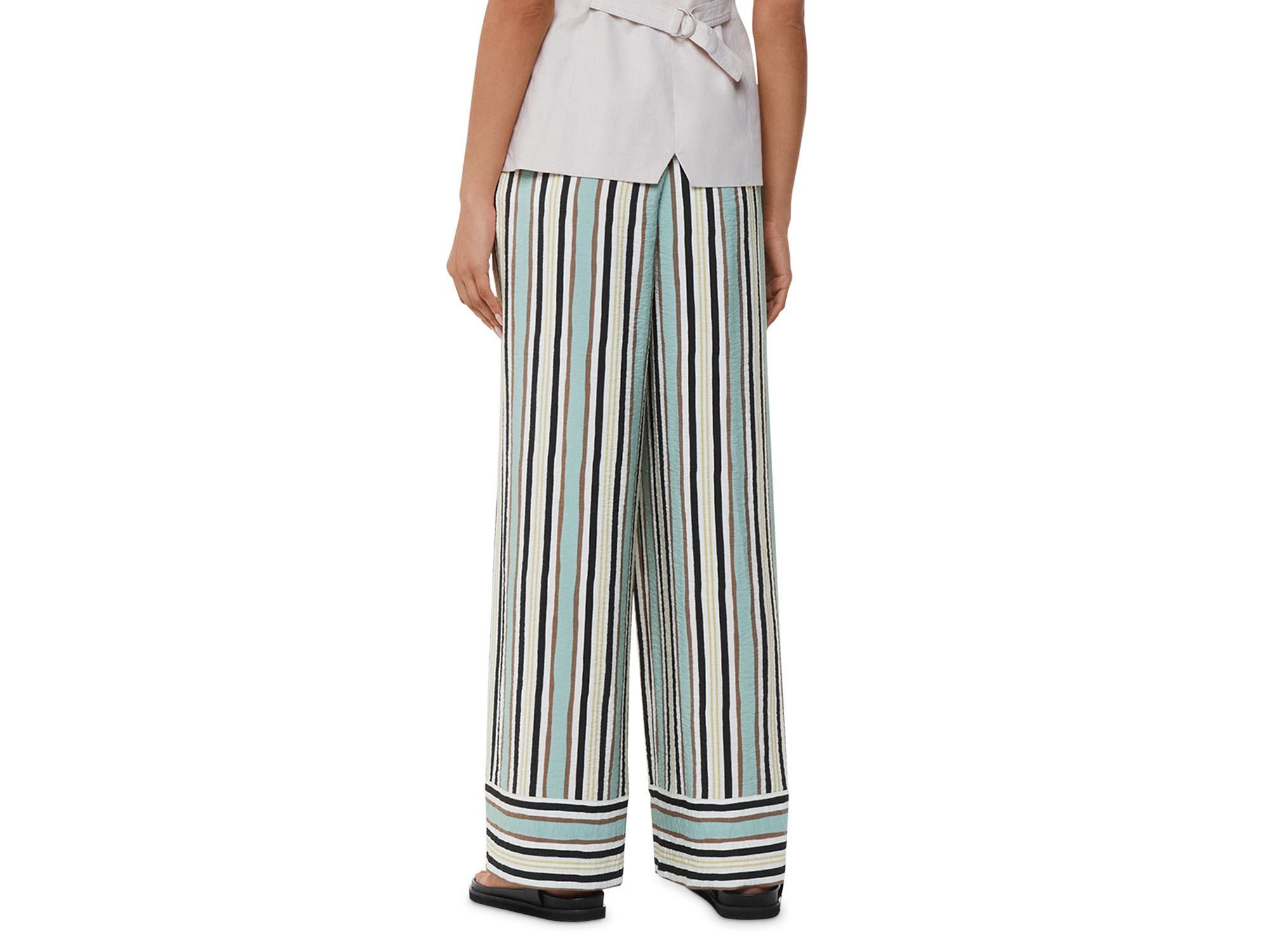 Nicola Striped Wide Leg Pants — Image 3