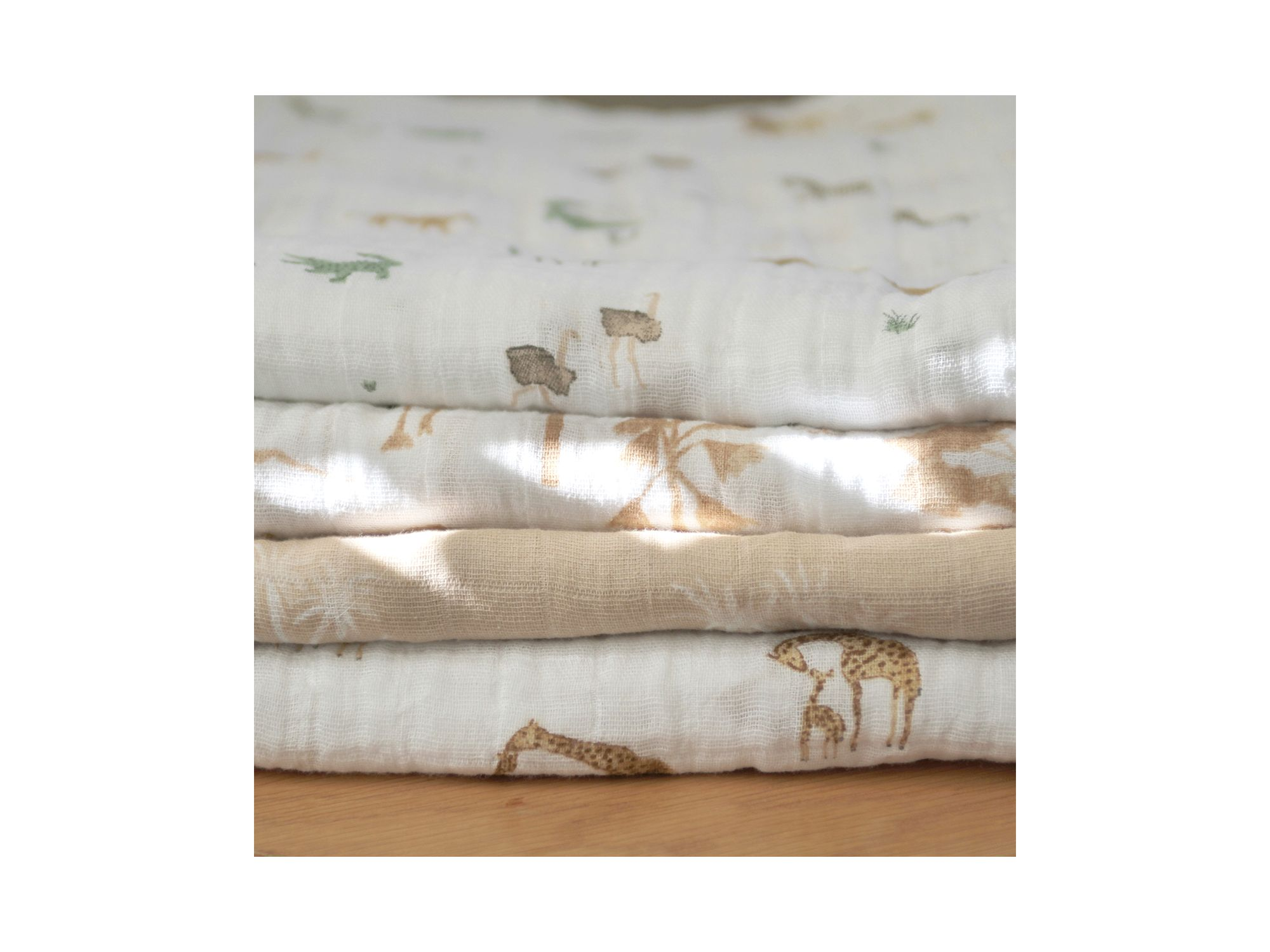 Muslin Swaddles Safari Dreams, Pack of 4 — Image 6