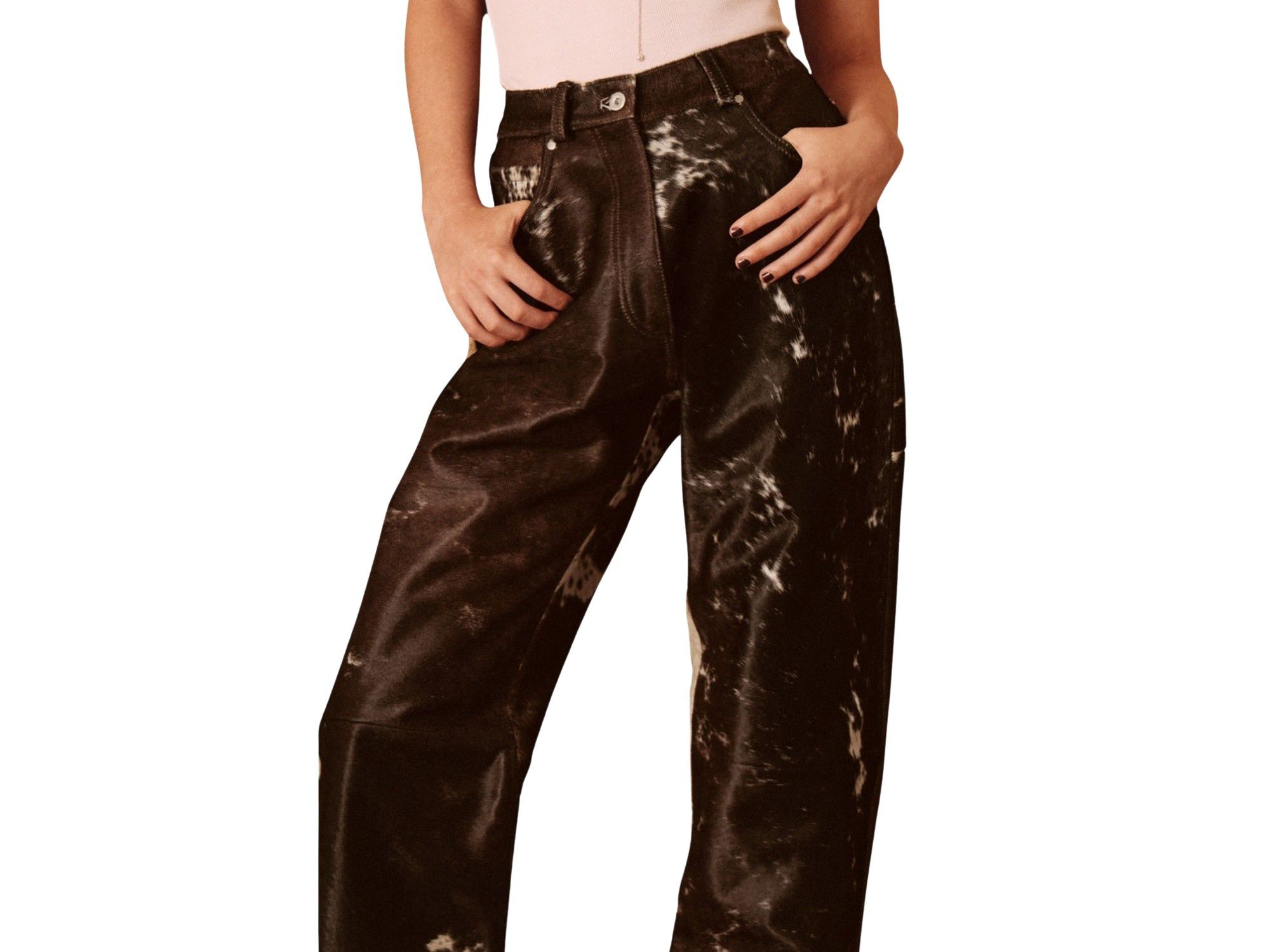 Limited Cow Hide Leather Pants — Image 3