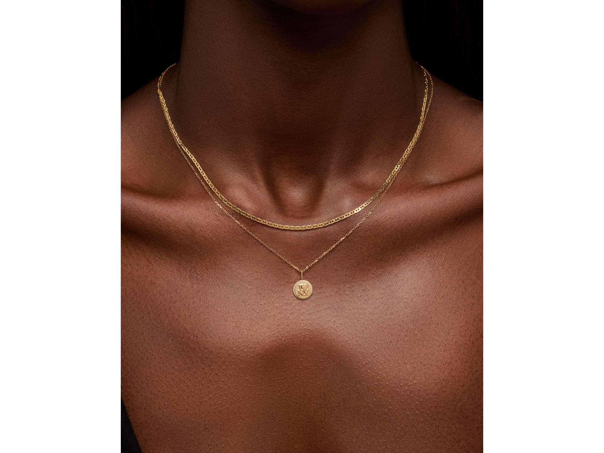 Solid Gold NYC Charm Necklace — Image 3