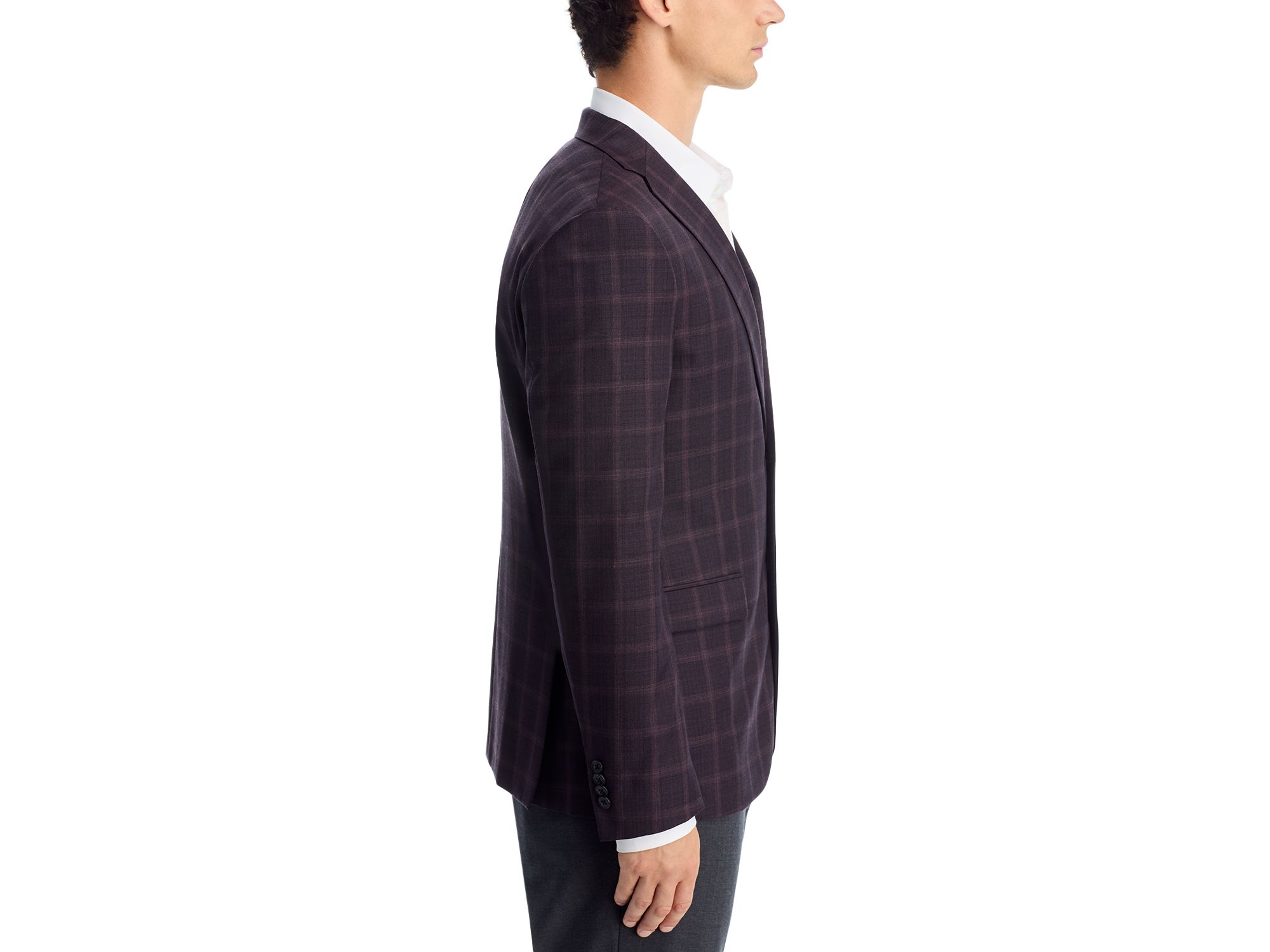 Slim Fit Tonal Plaid Sport Coat — Image 5
