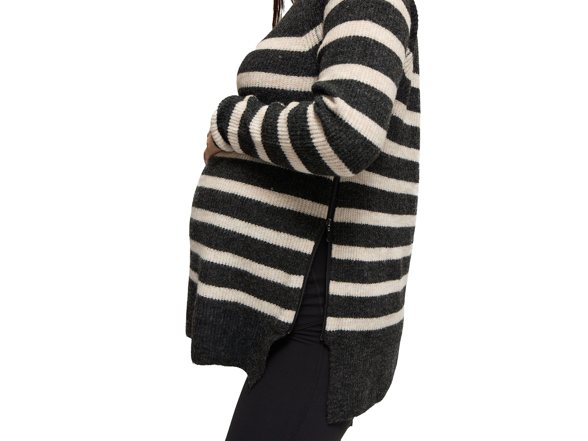 Maternity Raglan Stripe Sweater — Image 3