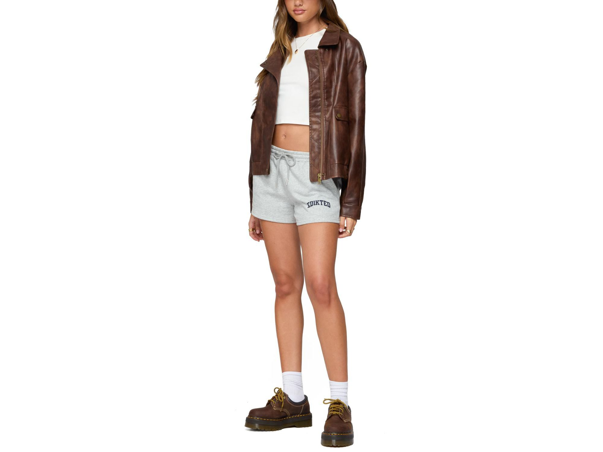 Ardella Oversized Faux Leather Jacket — Image 5