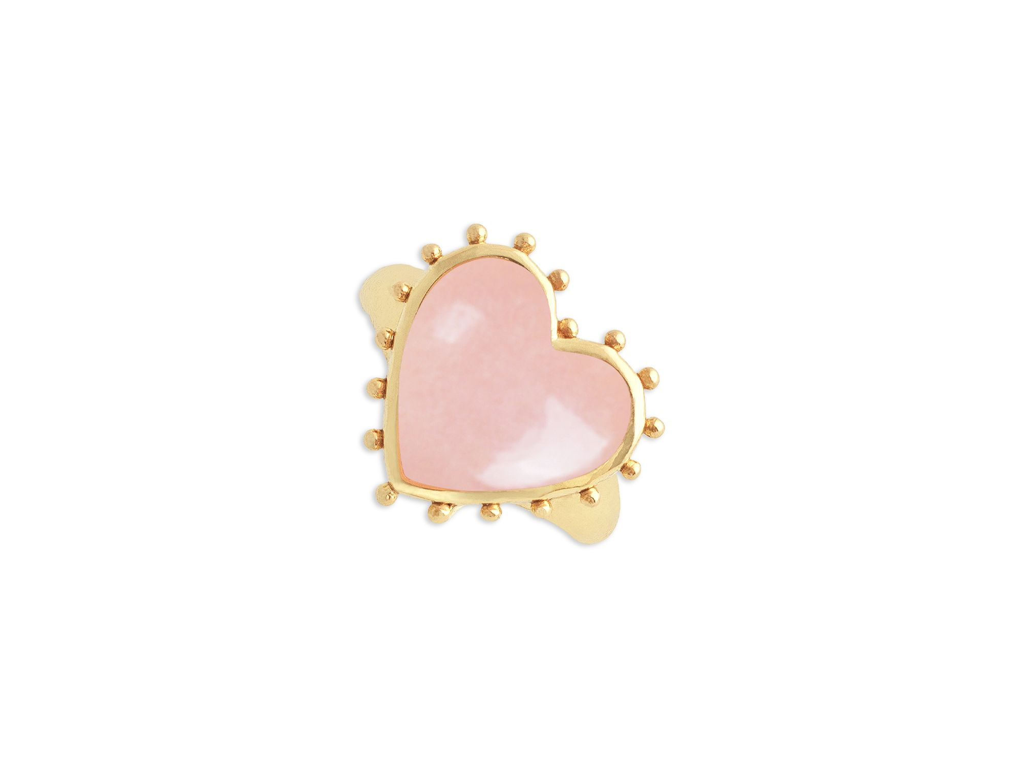 Rose Quartz Heart Ring — Image 3