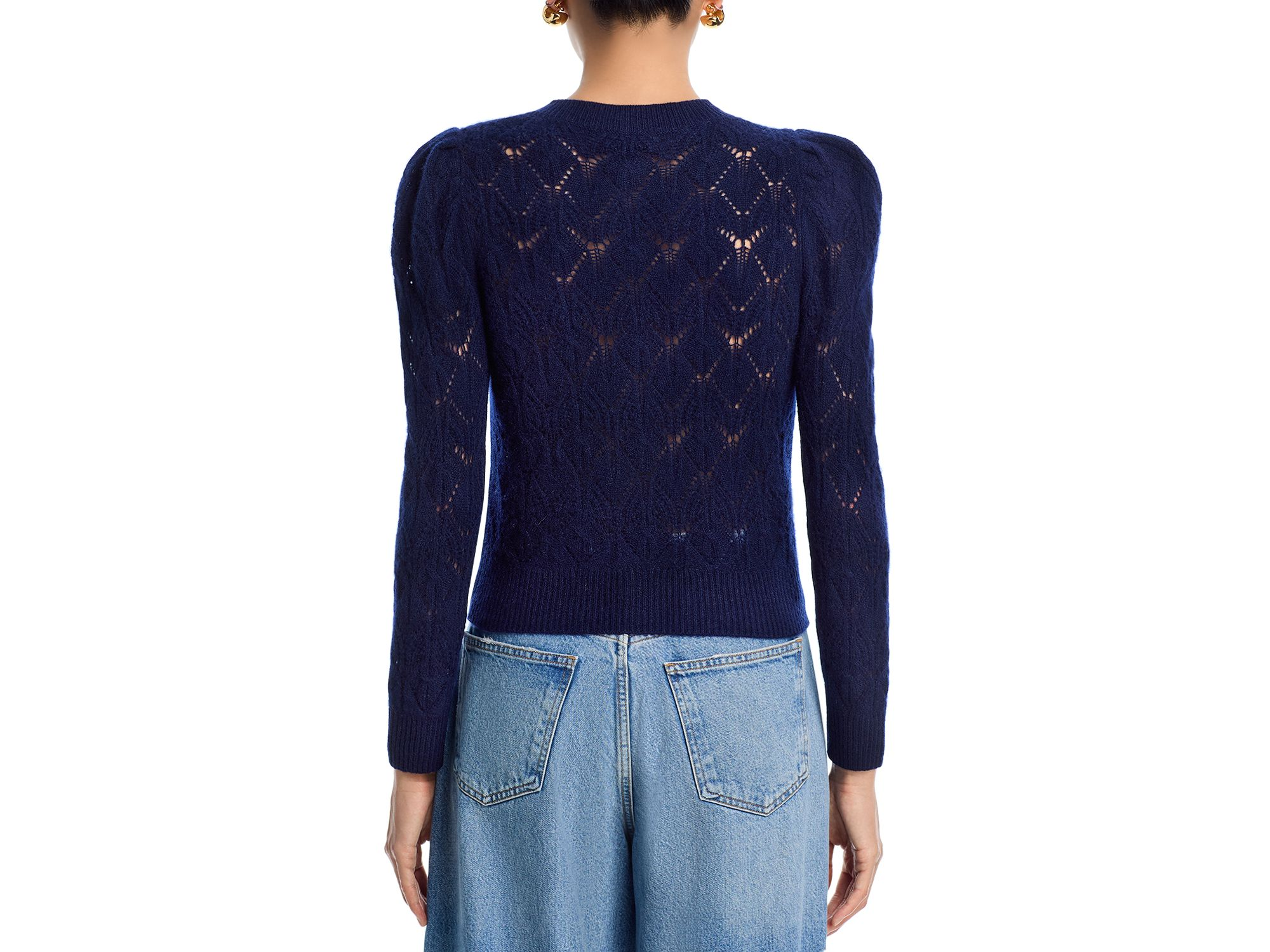 100% Cashmere Crewneck Cardigan Sweater - Exclusive — Image 4