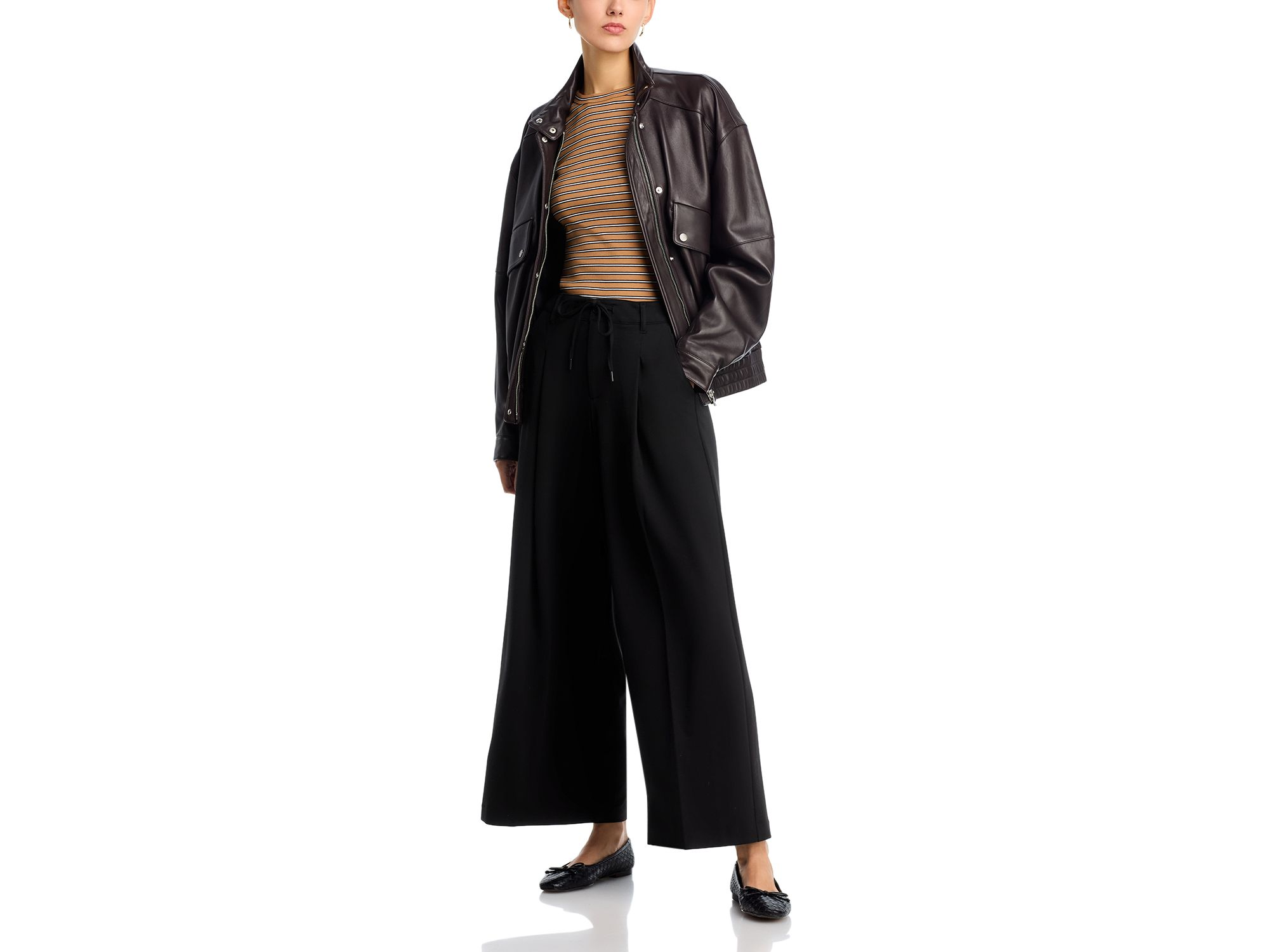 Wide Leg Drawstring Pants — Image 3